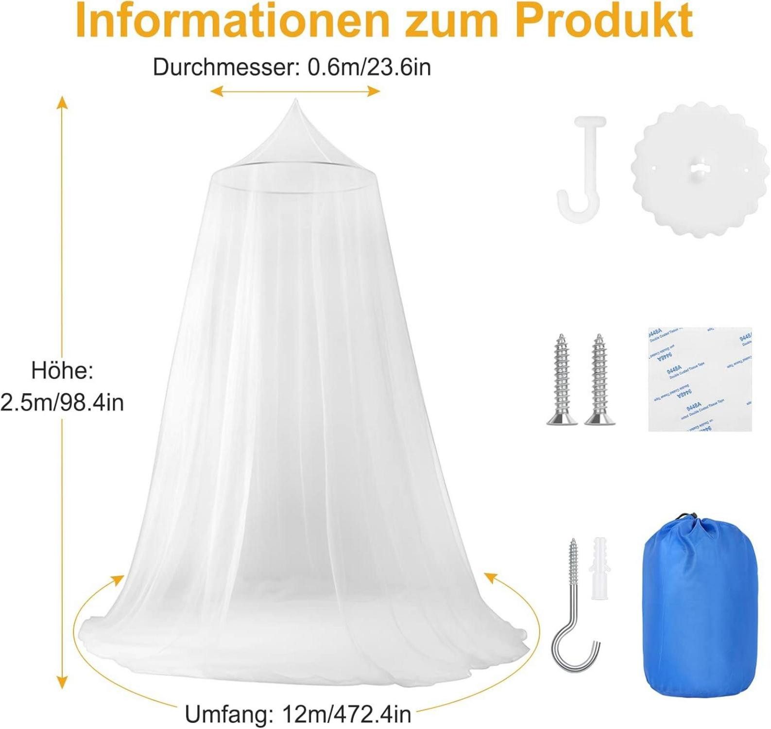 LuxusKollektion Moskitonetz Moskitonetz Bett Doppelbett Einzelbett günstig online kaufen
