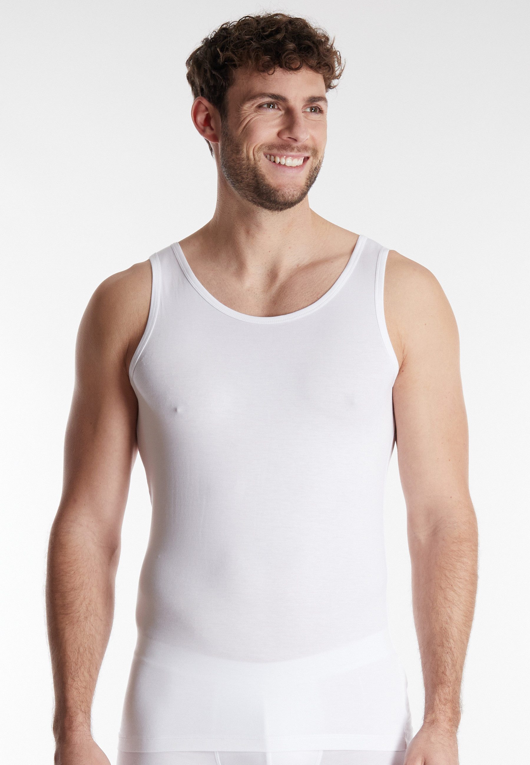 GÖTZBURG Unterhemd GÖTZBURG Herren Unterhemd weiß uni 2er Pack (2-St)