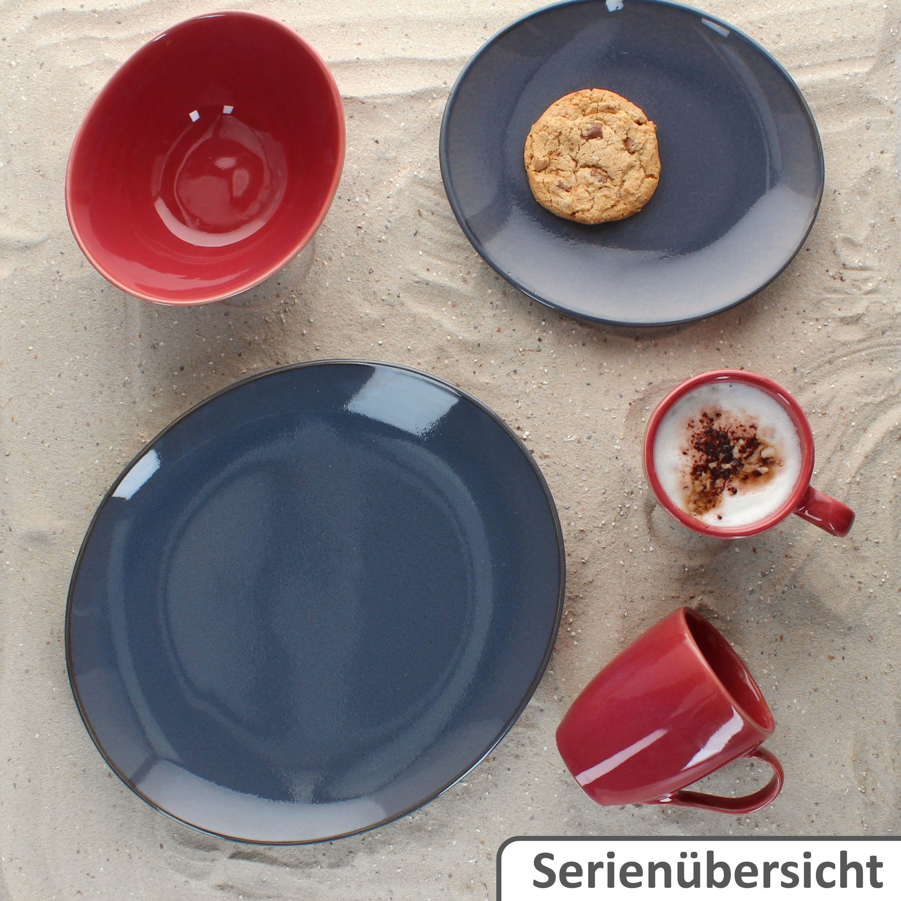 MÄSER Müslischale Mäser 6x Natural Müsli-Schale 400ml Steingut 6 Personen, Steingut – Bild 5 von 5