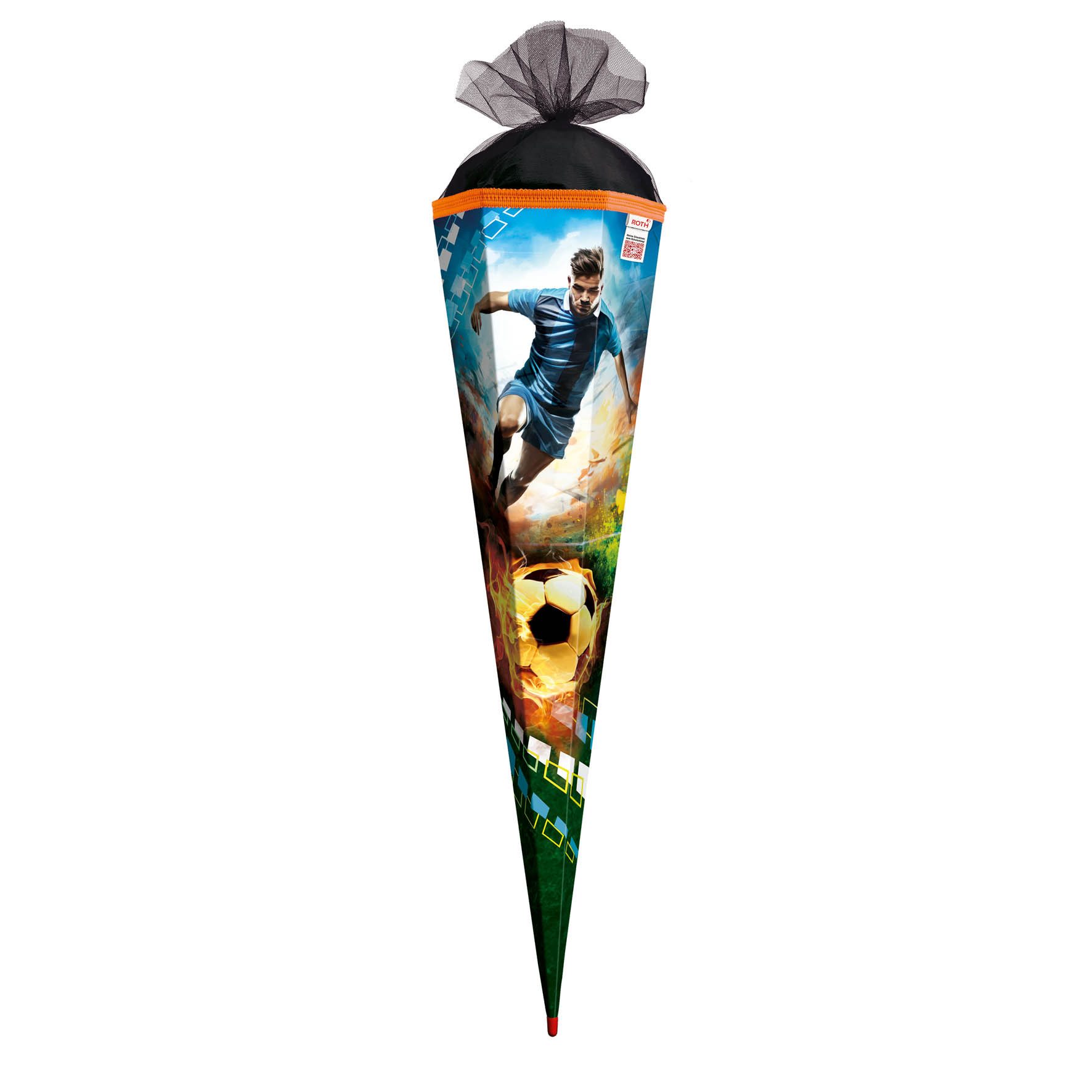 Roth Schultüte Roth Motiv-Schultüte, Soccer, 85 cm, Verschluss