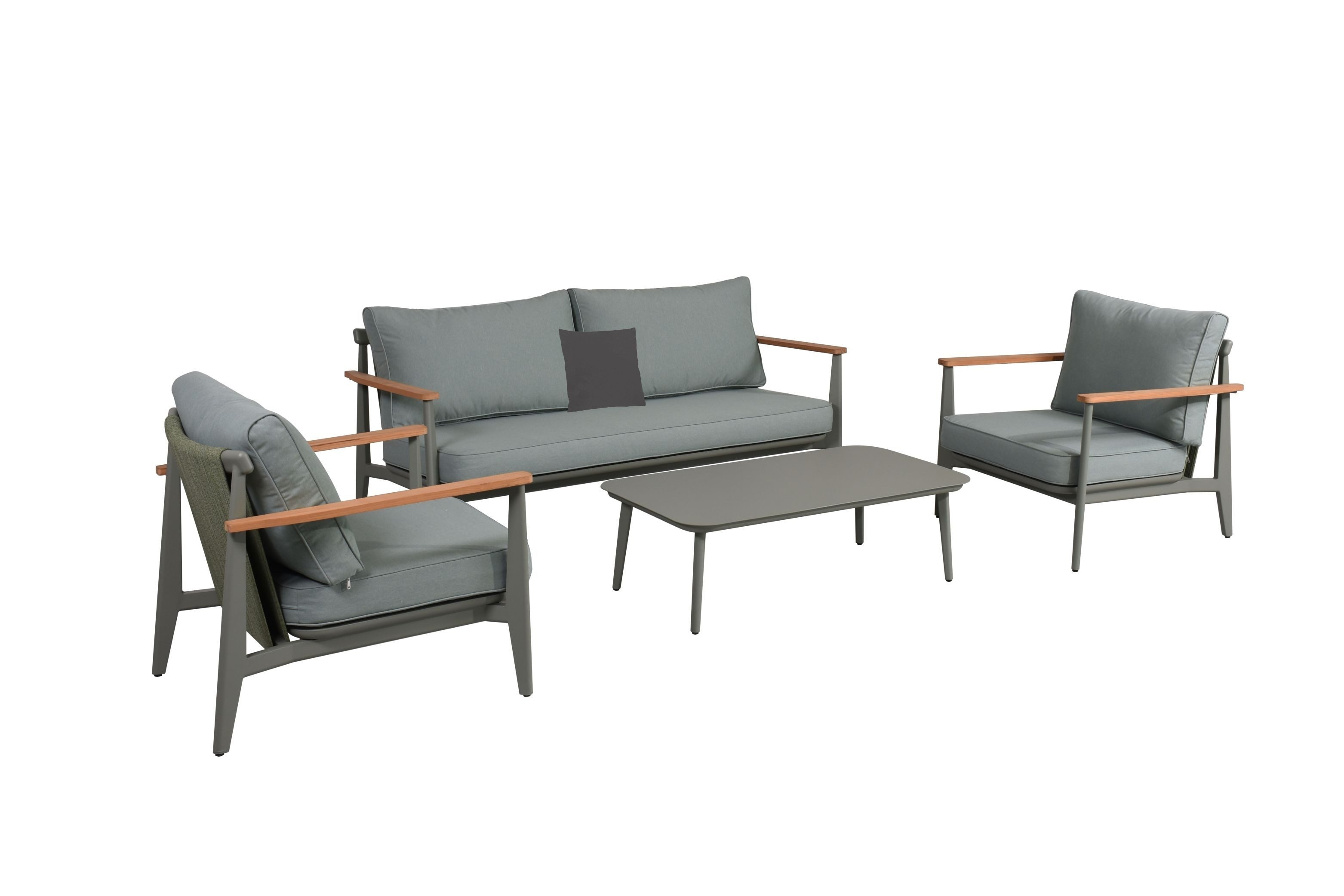 Leco Gartenlounge-Set Lounge-Sitzgruppe - 4 teilig - für 5 Personen für entspannte Stunden