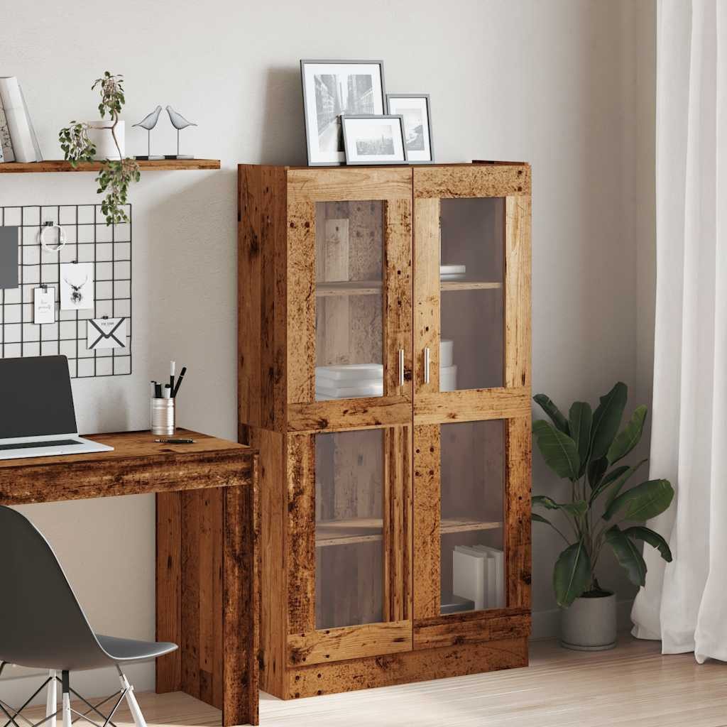 vidaXL Bücherregal Highboard Altholz-Optik 82,5x30,5x150 cm Holzwerkstoff, günstig online kaufen