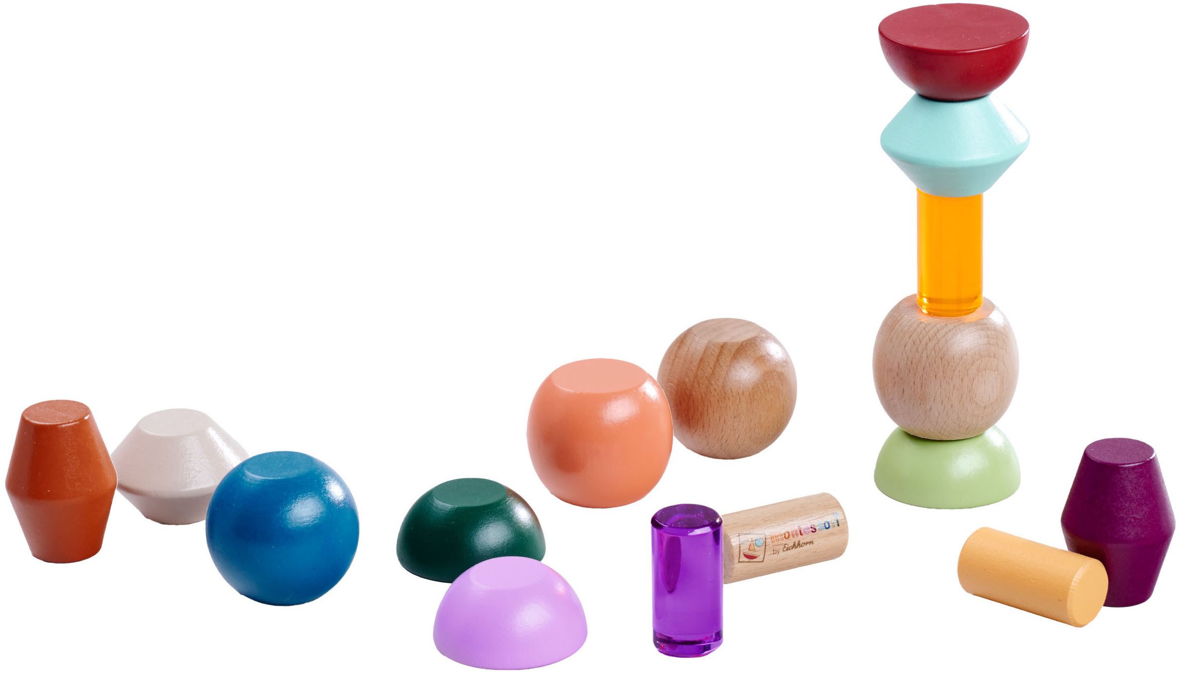 Eichhorn Steckspielzeug Montessori Stapelperlen