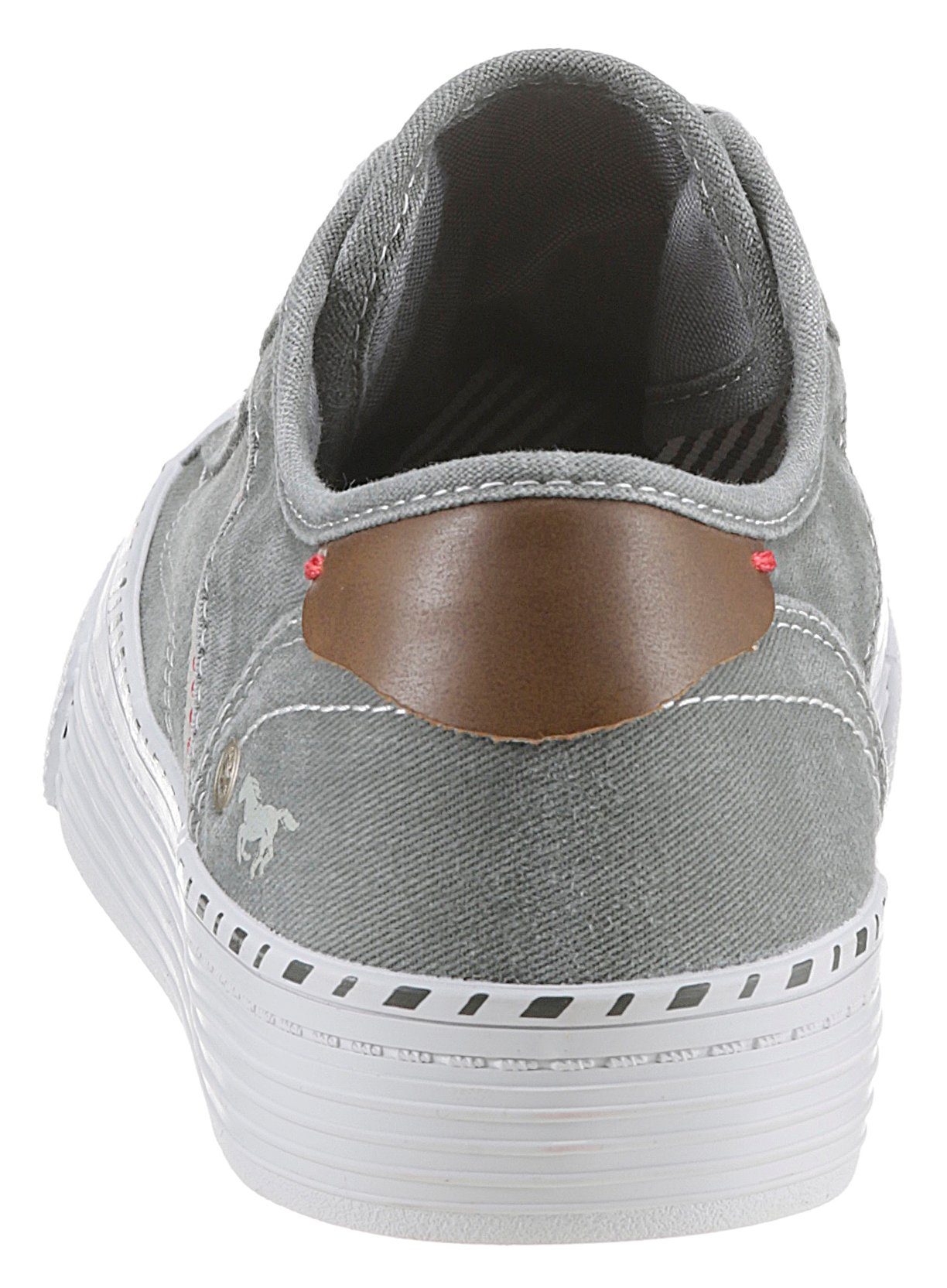 Shoes Plateausohle Sneaker Mustang mit graugrün 3 cm