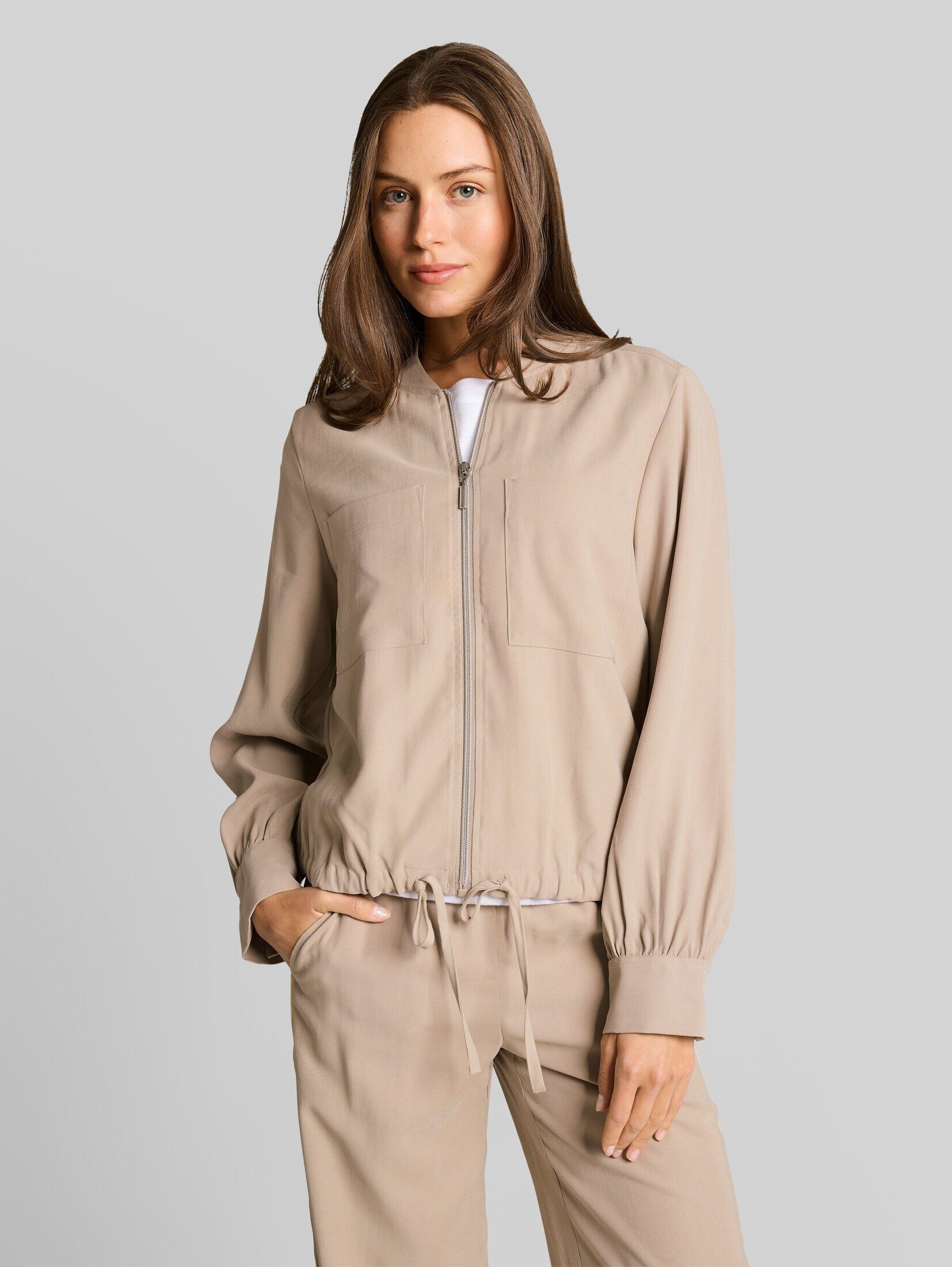 TOM TAILOR Jackenblazer Blazer Loose Fit Bomberjacke mit Brusttaschen