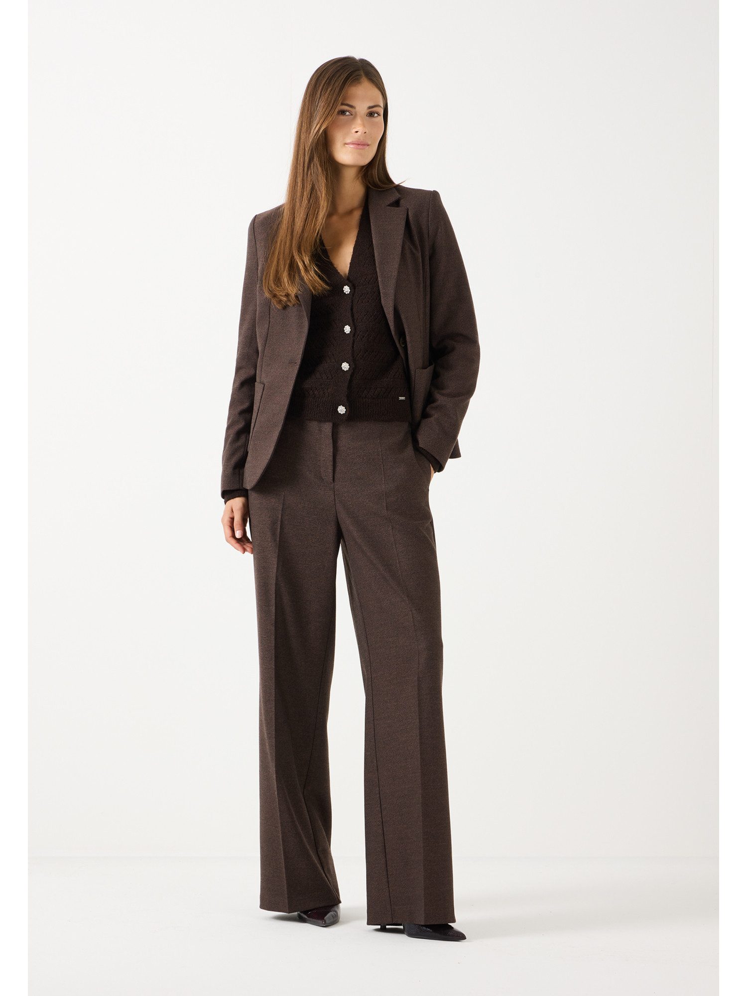 MORE&MORE Stoffhose moderne, weite Businesshose