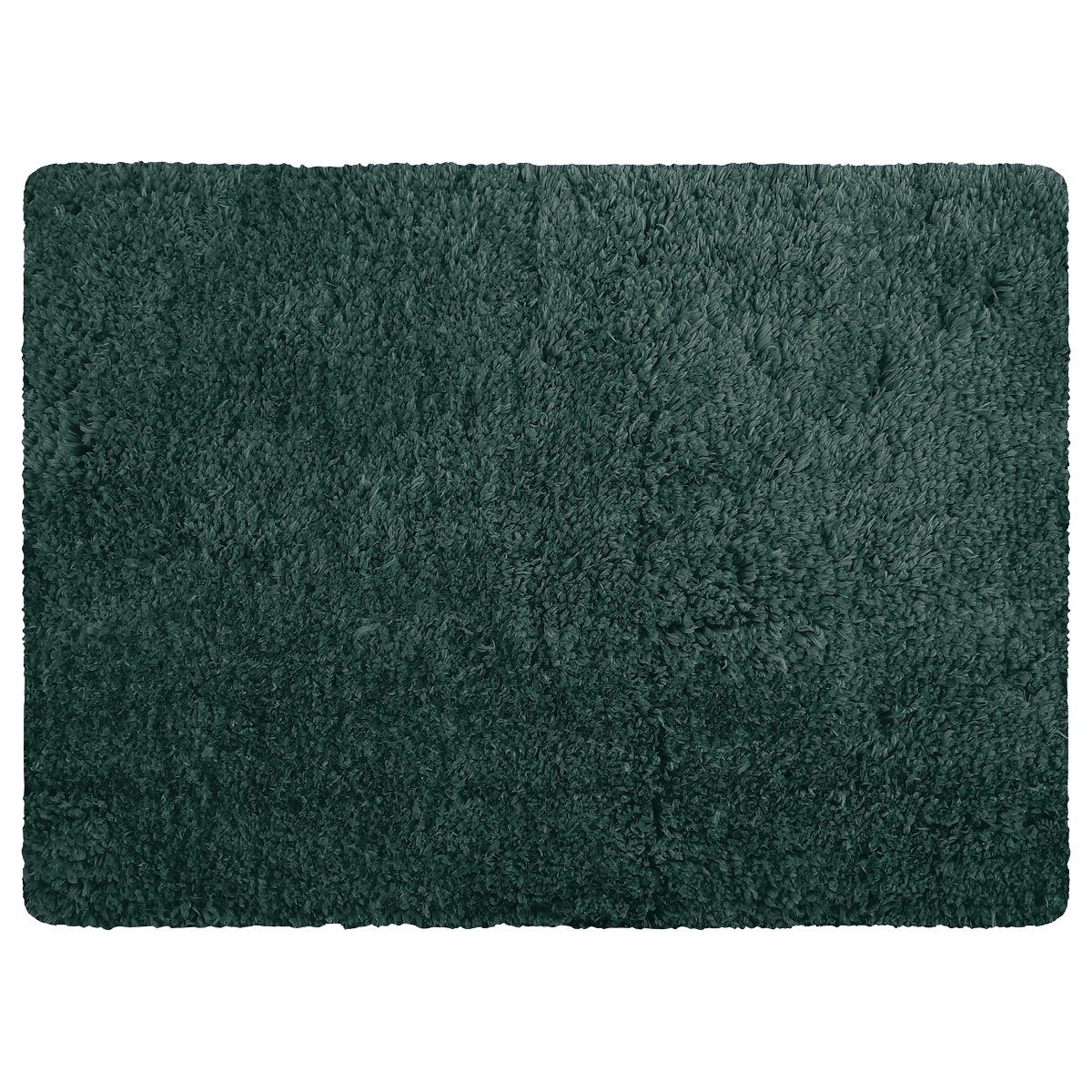 MSV Badematte Badteppich Mikrofaser, Höhe 30 mm, Anti-Rutsch, strapazierfähig, schnell trocknend, langlebig, Polyester, rechteckig, Badteppich, 100% Polyester Mikrofaser, Rutschsichere Unterseite aus Latex, Waschbar 30°, flauschig soft und warm, in 2 Größen und vielen angesagten Trendfarben erhältlich, 40x60 cm, dunkelgrün