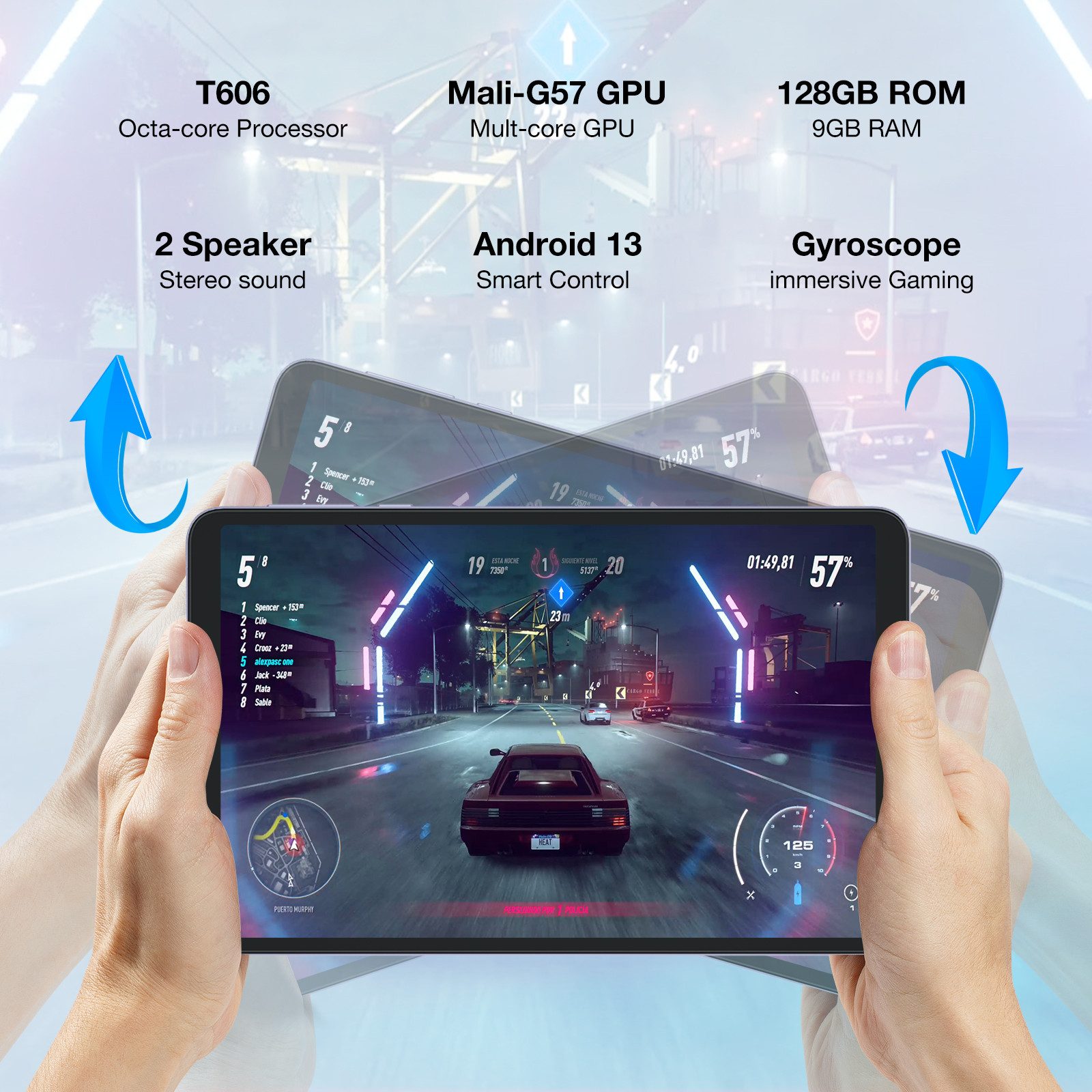 DOOGEE T20 Mini Kinder Tablet 8,4" FHD+ Android, Widevine L1, 5060 mAh Akku Tablet (8,4", 256 GB, 4G, 20 (8+12) GB RAM, 256GB Speicher, Octa-Core, 5060mAh Akku, Face Unlock)