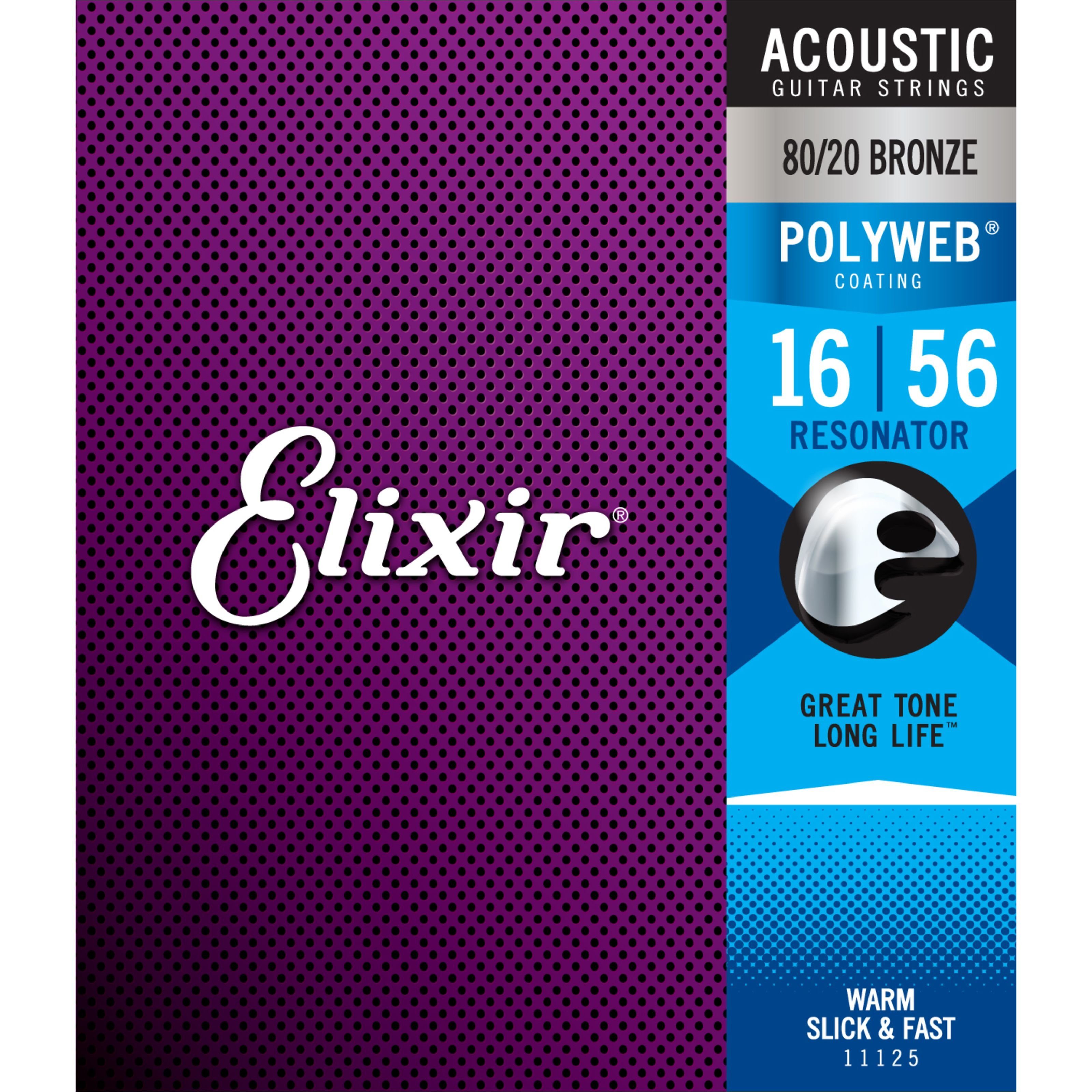 Elixir Saiten, 11125 Polyweb Acoustic 16-56 - Saiten