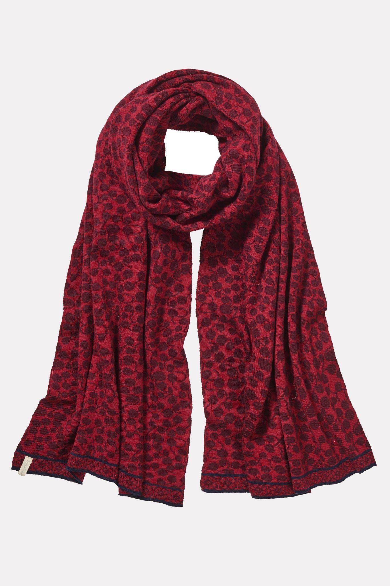 Himalaya Clothing Strickschal Damen mit abstraktem Tropfenmuster - Stricksc günstig online kaufen