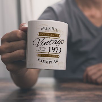 speecheese Tasse Vintage Tasse 100% echt seit 1973 Kaffeebecher [ber_jahrgeb].