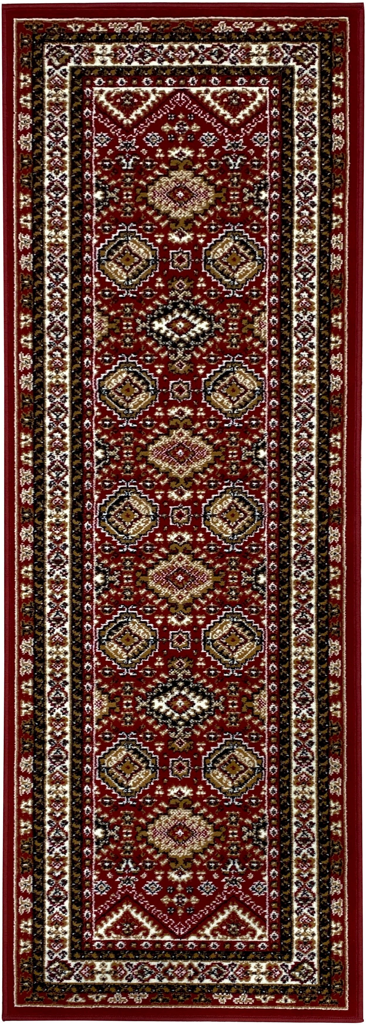 OTTO home Läufer Diantha, rechteckig, Höhe: 7 mm, Orient-Optik, mit Bordüre, Läufer, Brücke, Kurzflor, elegant