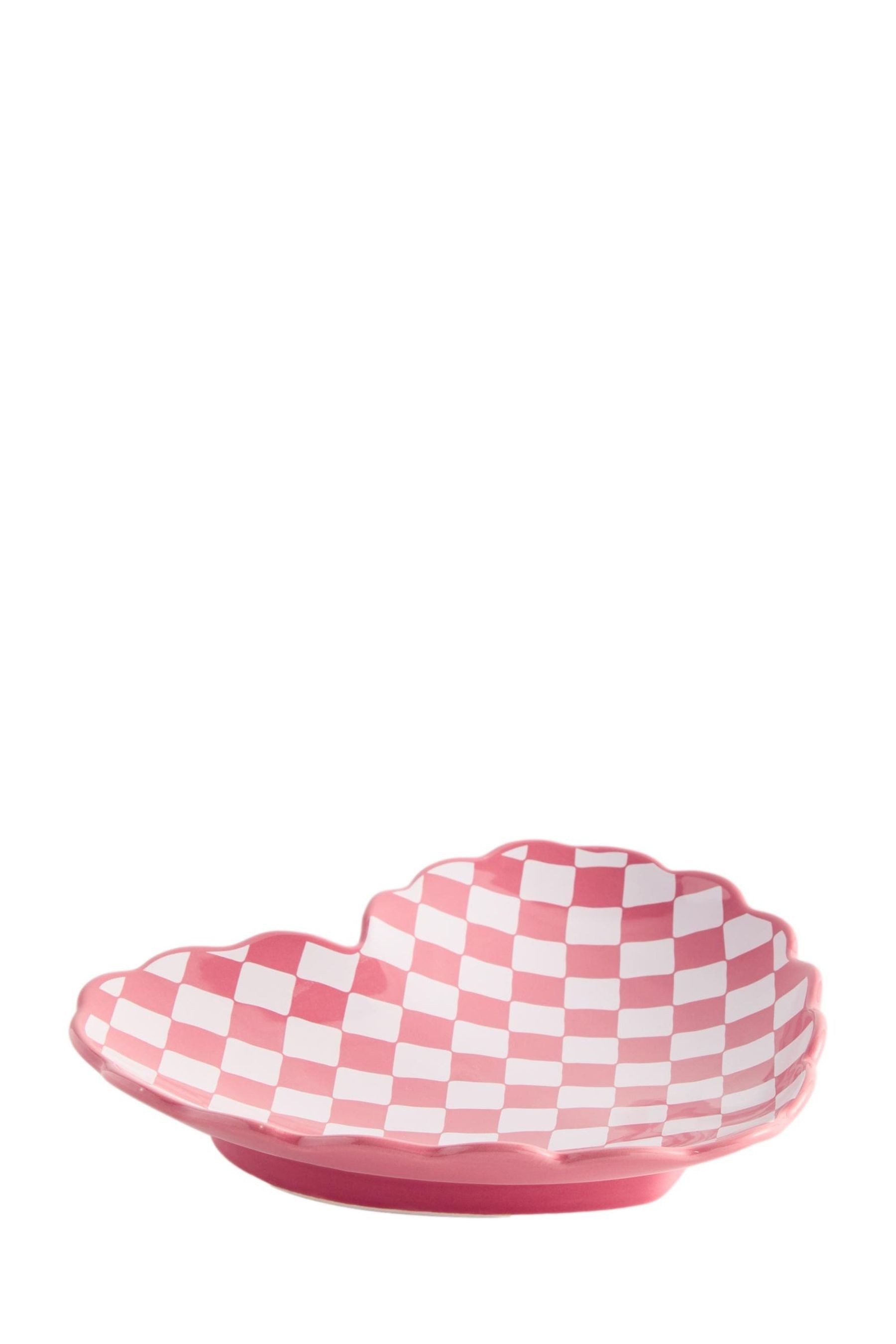 Next Tablett Herz-Aufbewahrungstablett mit Schachbrettmuster, Keramik, (1-tlg)