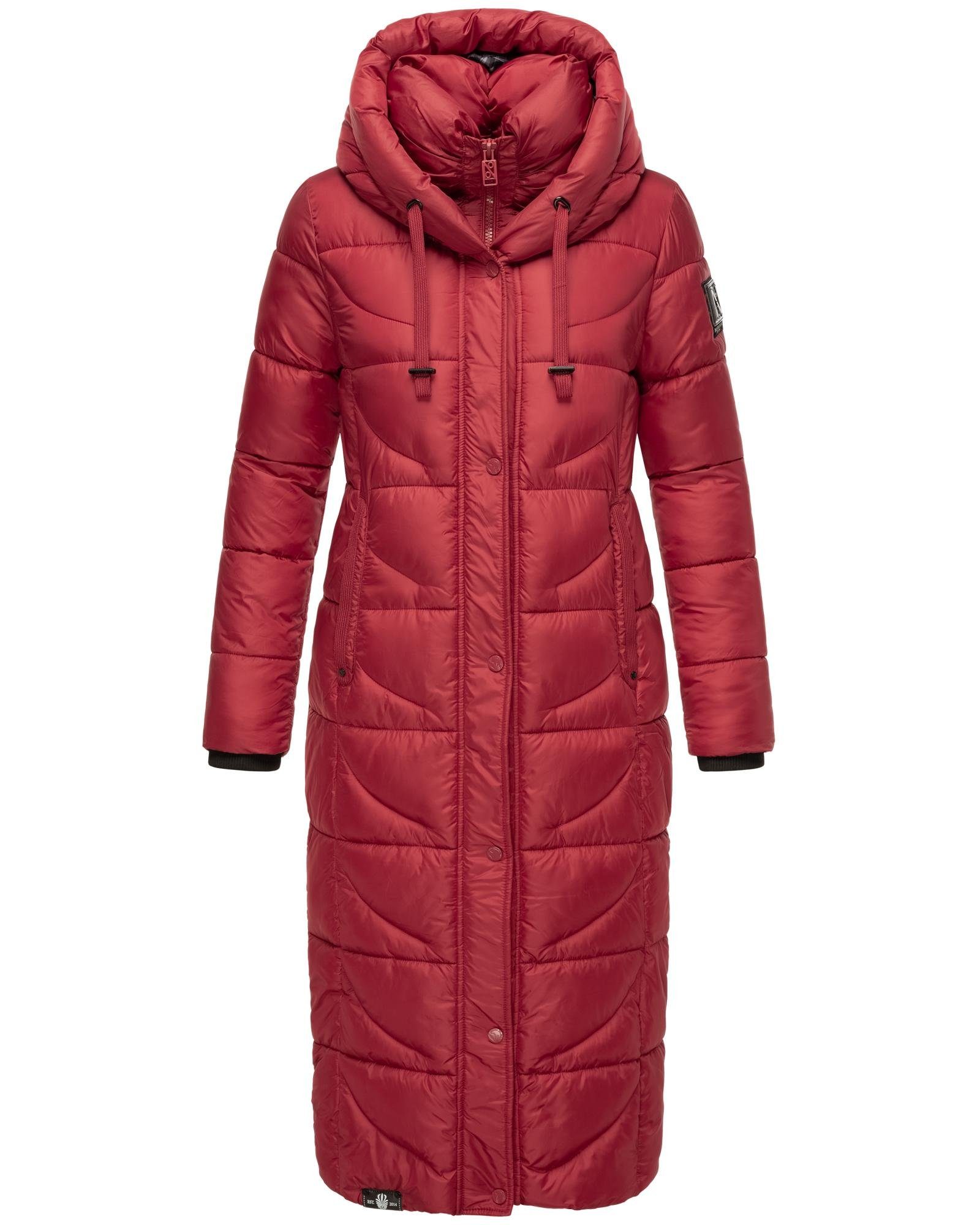 Navahoo Steppmantel Waffelchen Wintermantel mit Gehschlitzen und Kapuze