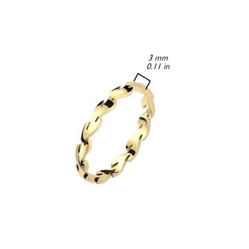 BUNGSA Fingerring Ring Rankenmotiv gold aus Edelstahl Damen (Ring, 1-tlg), Damen