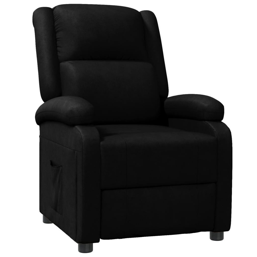 vidaXL Sessel Relaxsessel Schwarz Kunstleder (1-St) günstig online kaufen