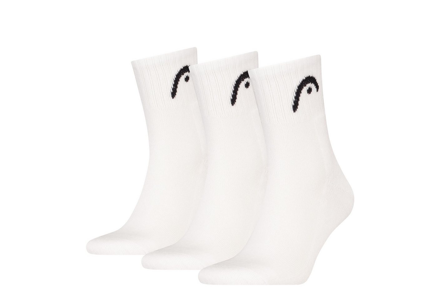 Head Kurzsocken HEAD ALL SPORTS TRAINING SHORT CREW (3 Paar) mit gepolsterte Sohle für Dämpfung und zusätzlichen Komfort