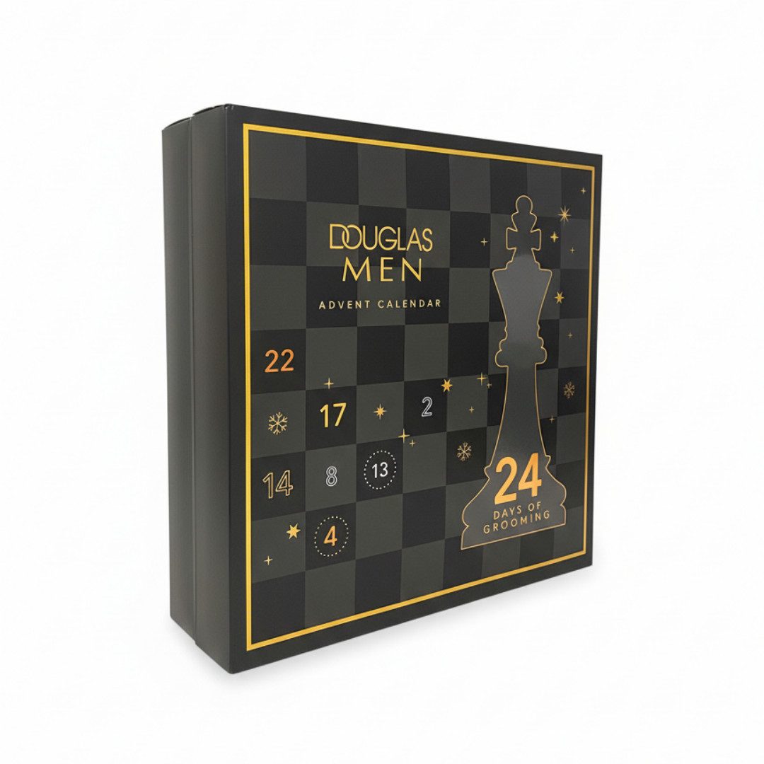Douglas Kosmetik-Adventskalender Männer Pflege Beauty Adventskalender SONDEREDITION - Herren (Spar-Set mit Douglas Man Premium Produkten, 24-tlg), Kosmetik Weihnachtskalender Mann, Advent Kalender