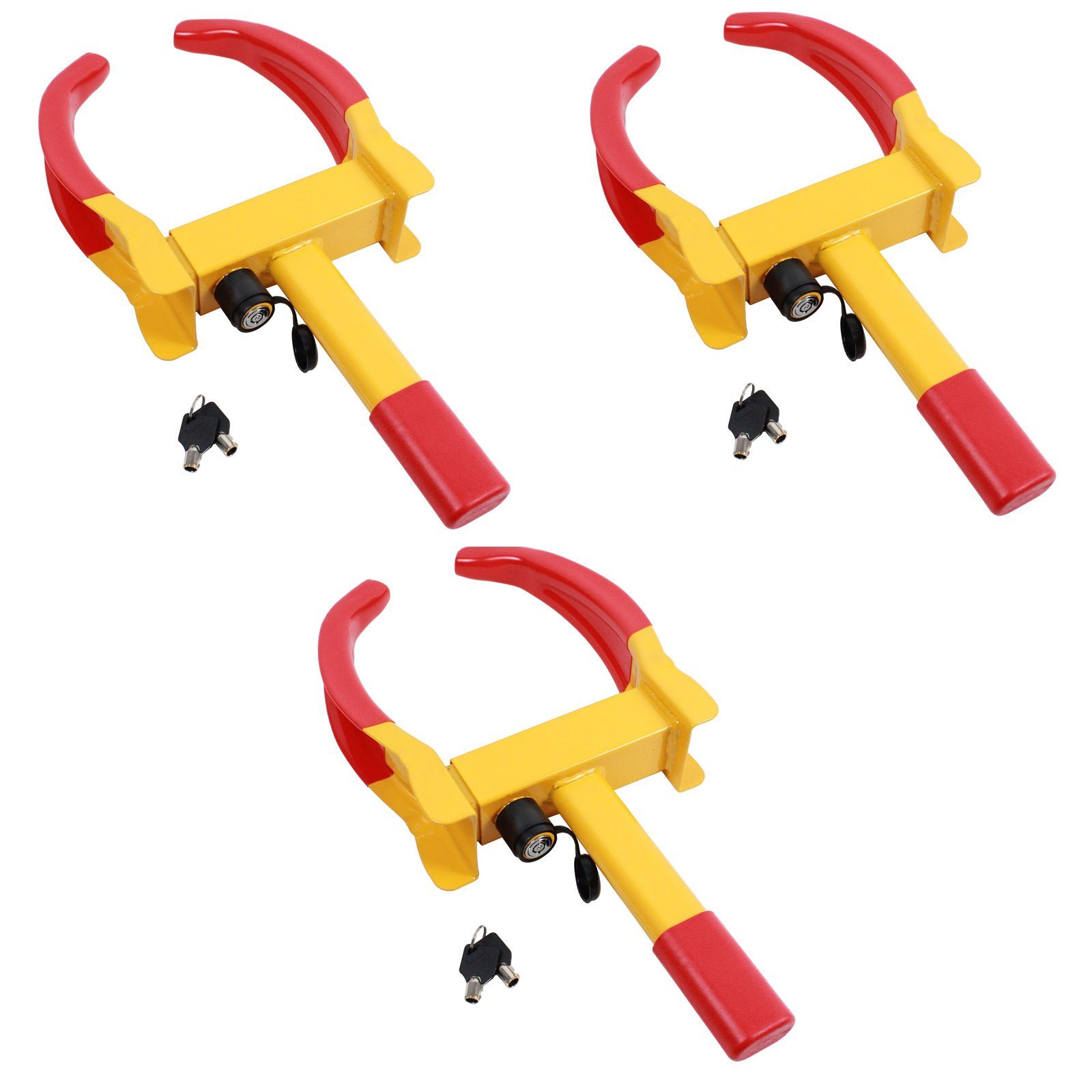 Radkralle Parkkralle mit Sicherheitsschloss, Reifenbreite 17-27,5 cm