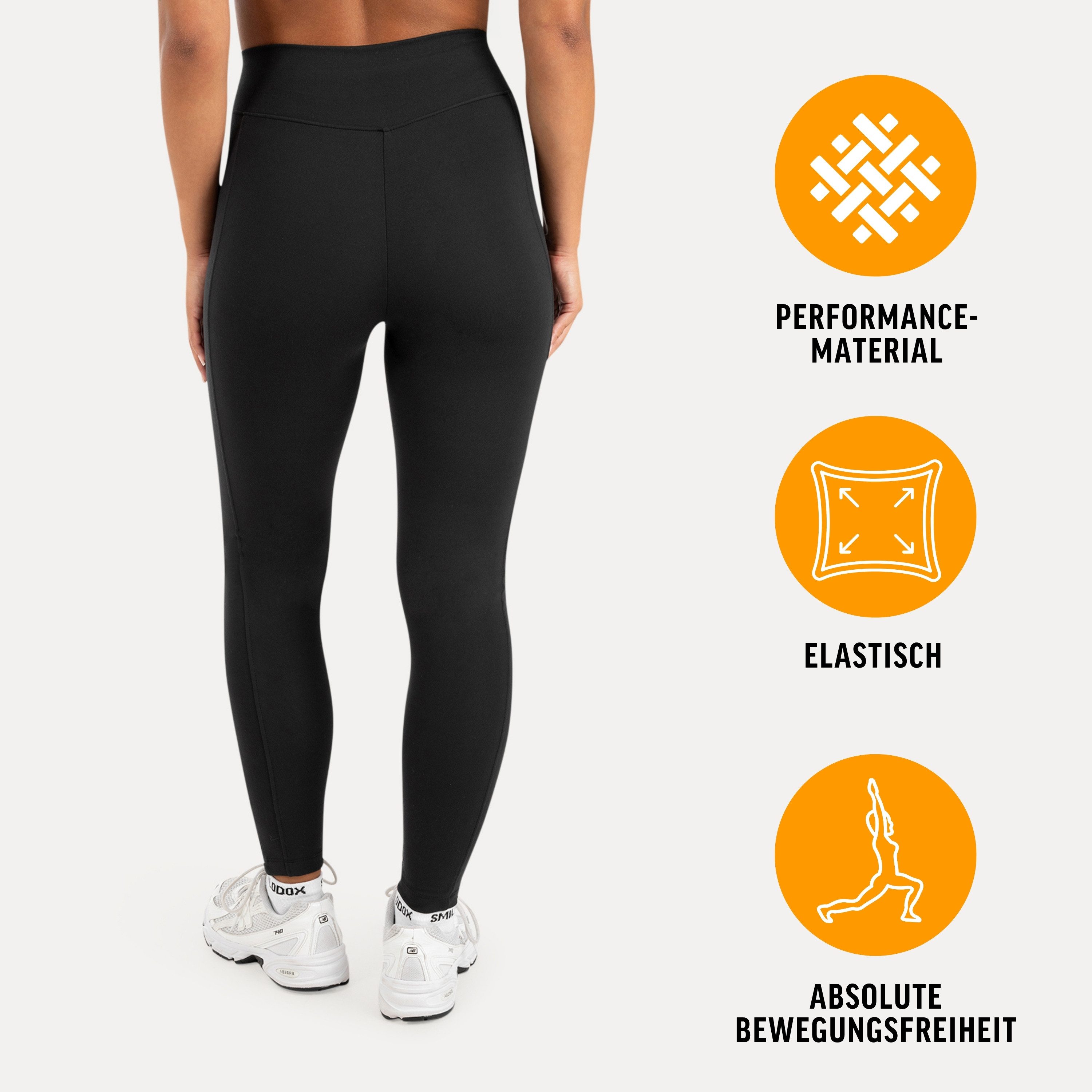Smilodox Leggings Ravela Damen, Gymhose, Shaped Fit, Fitness, Performance Stretch Shaping Effekt, Stretch, Komfortbund, Squat Fit