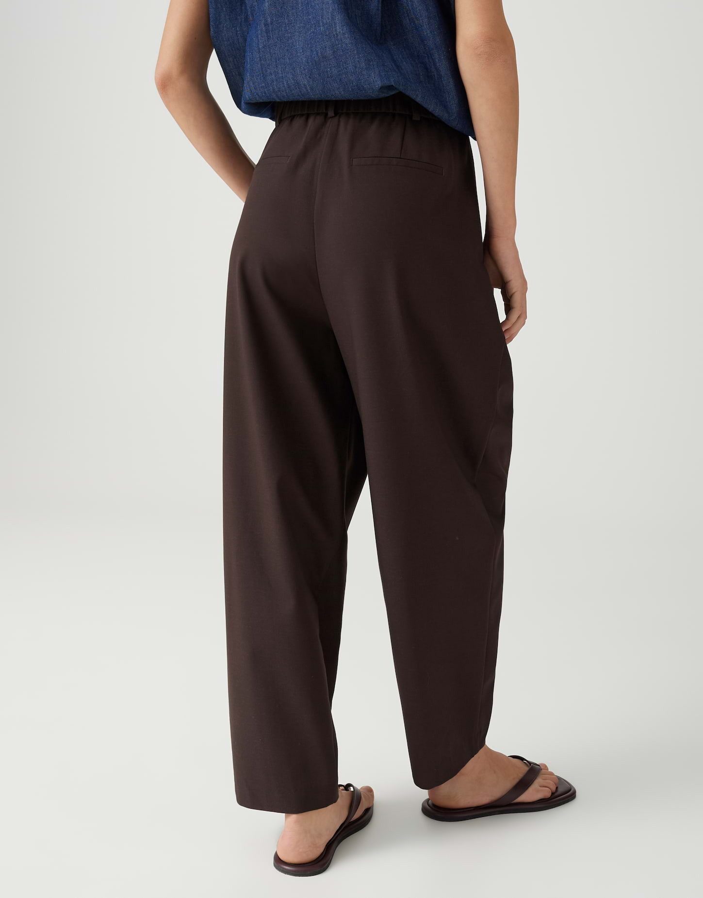 OPUS Bundfaltenhose aus Twill Soft fließender Look mit moderner Form