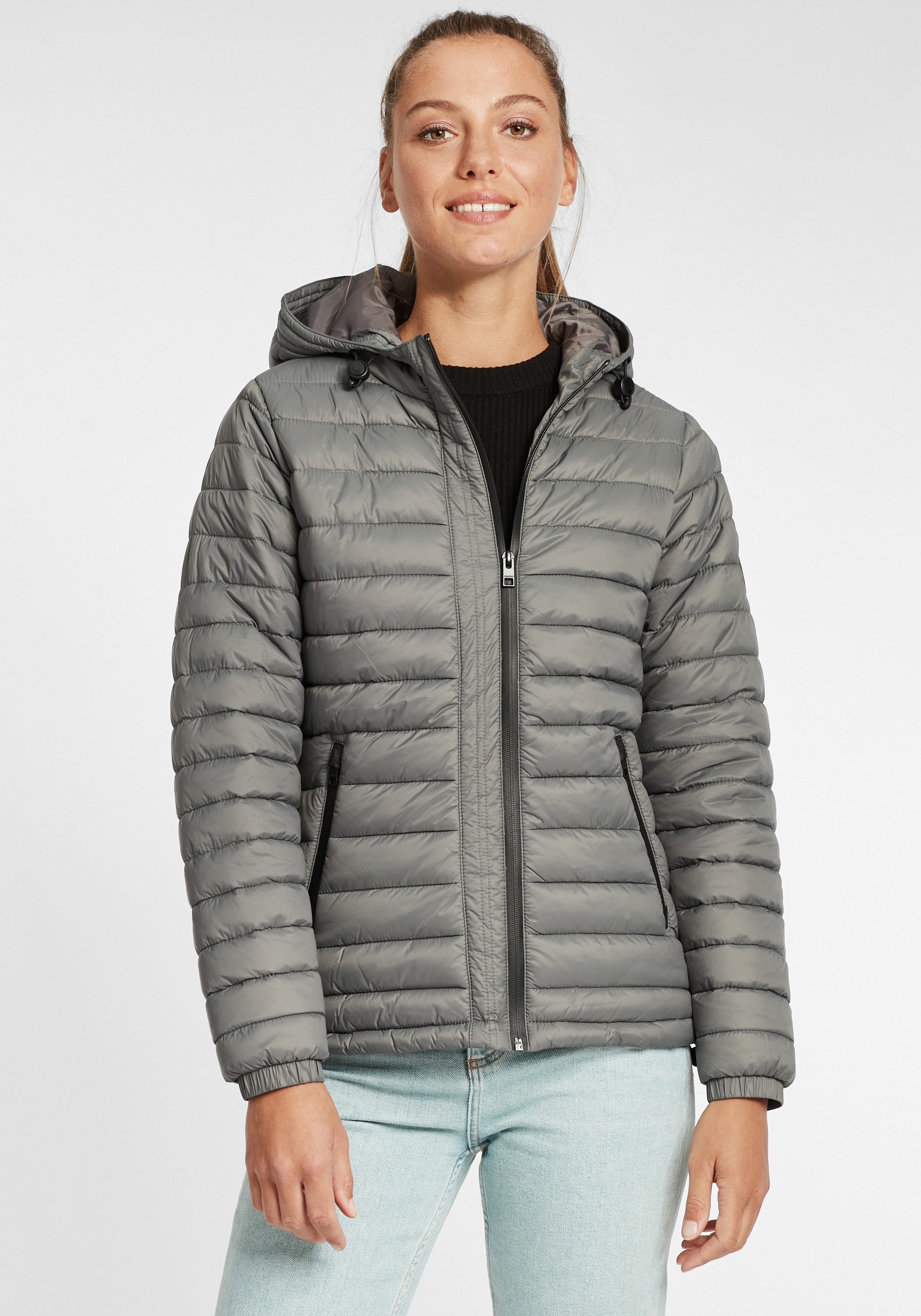 OXMO Steppjacke OXNella Übergangsjacke mit Kapuze