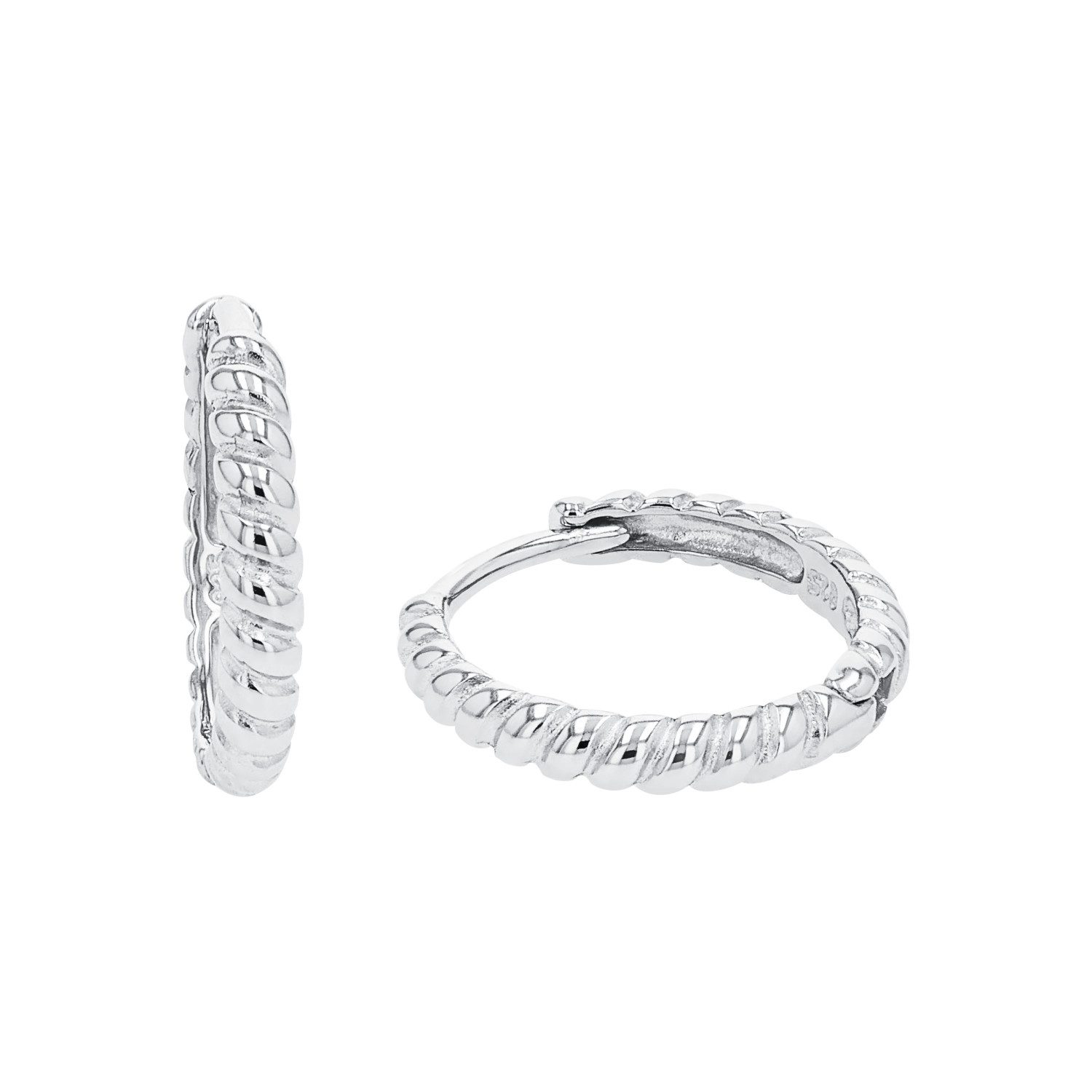 Amor Paar Creolen Amor Creolen für Damen, 925 Sterling Silber (Creolen, 2-tlg)