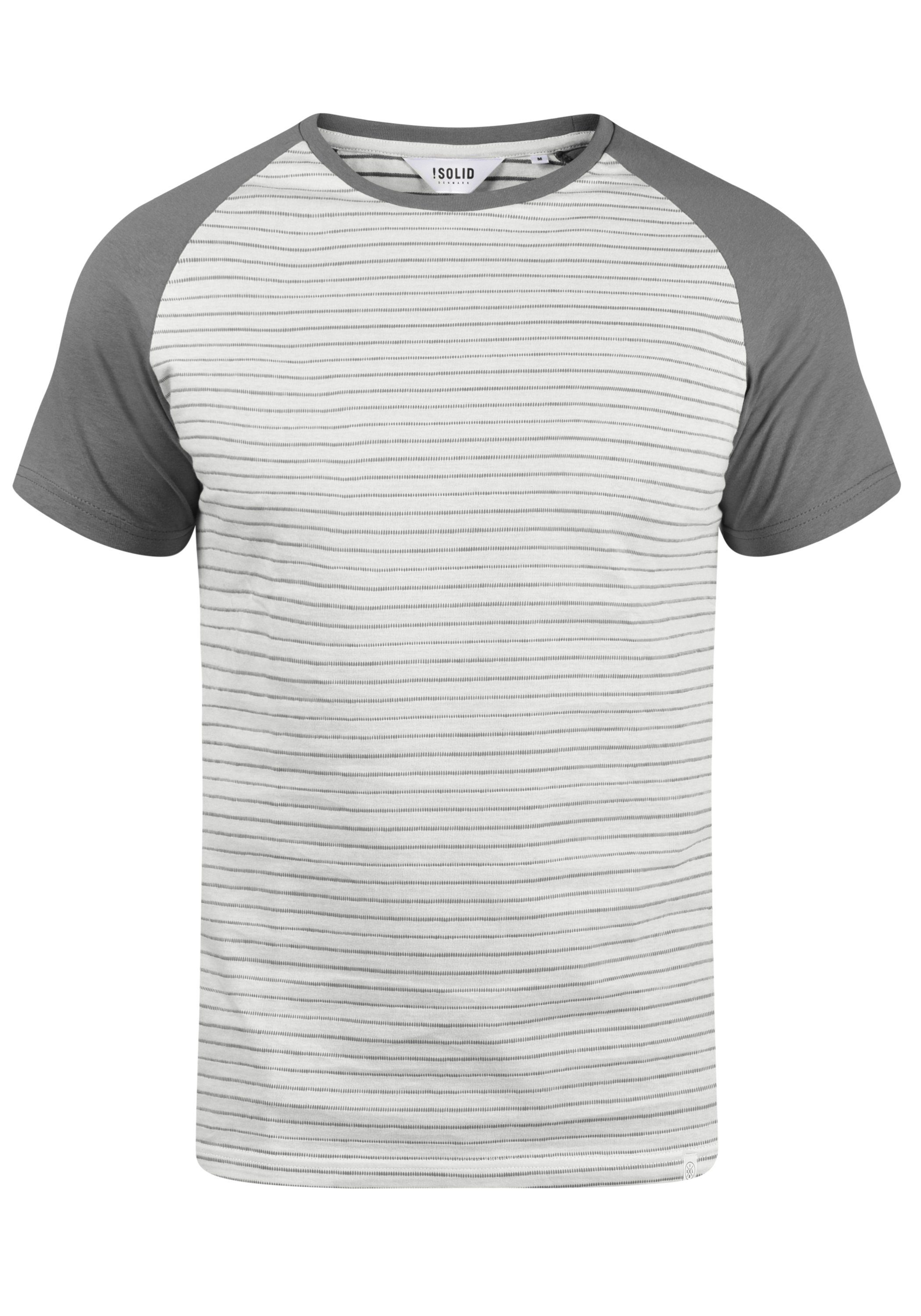 (2842) Rundhalsshirt Grey !Solid Mid SDSten T-Shirt