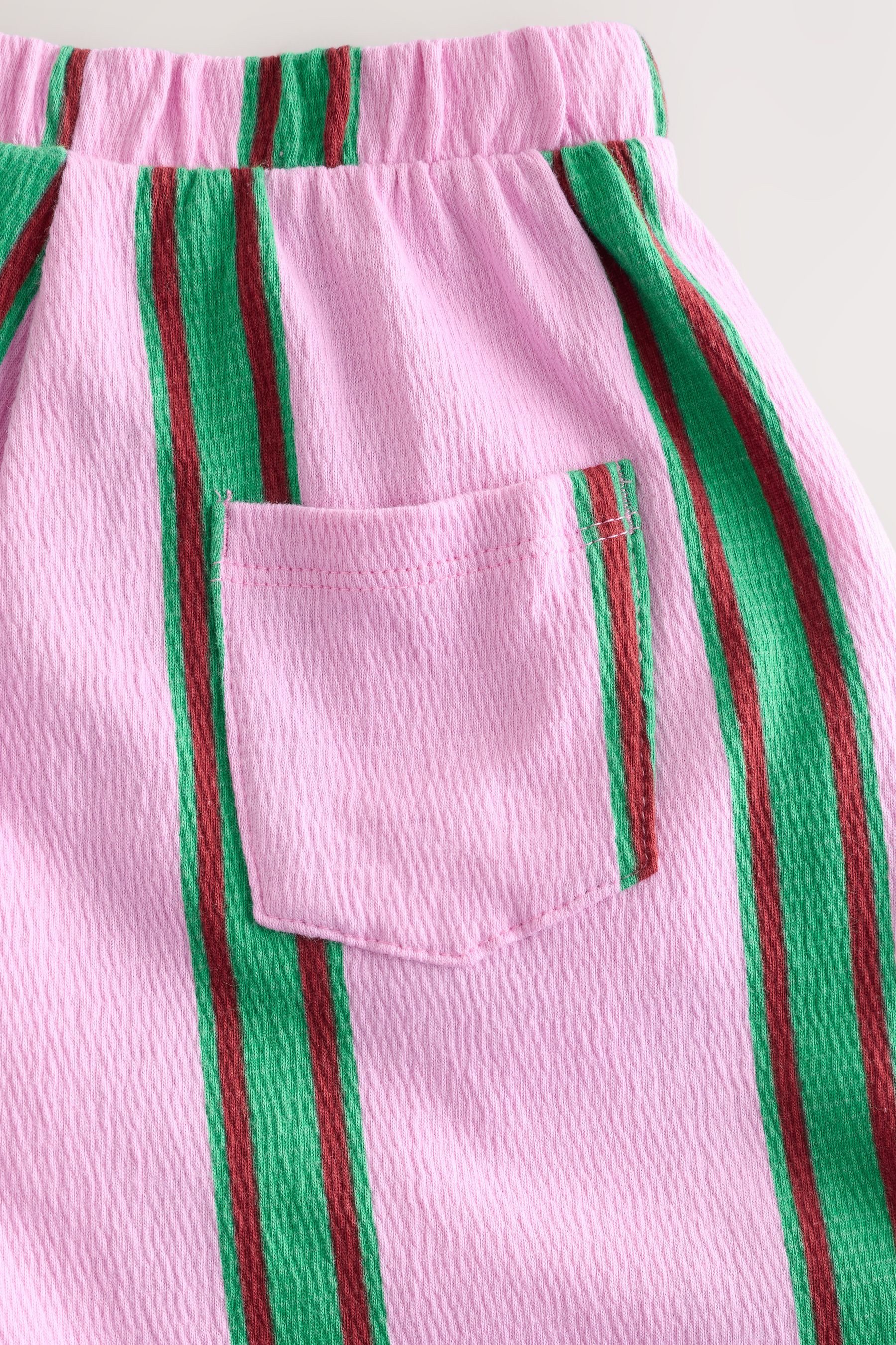 Next Schlupfhose Strukturierte Hose mit weitem Bein (1-tlg)