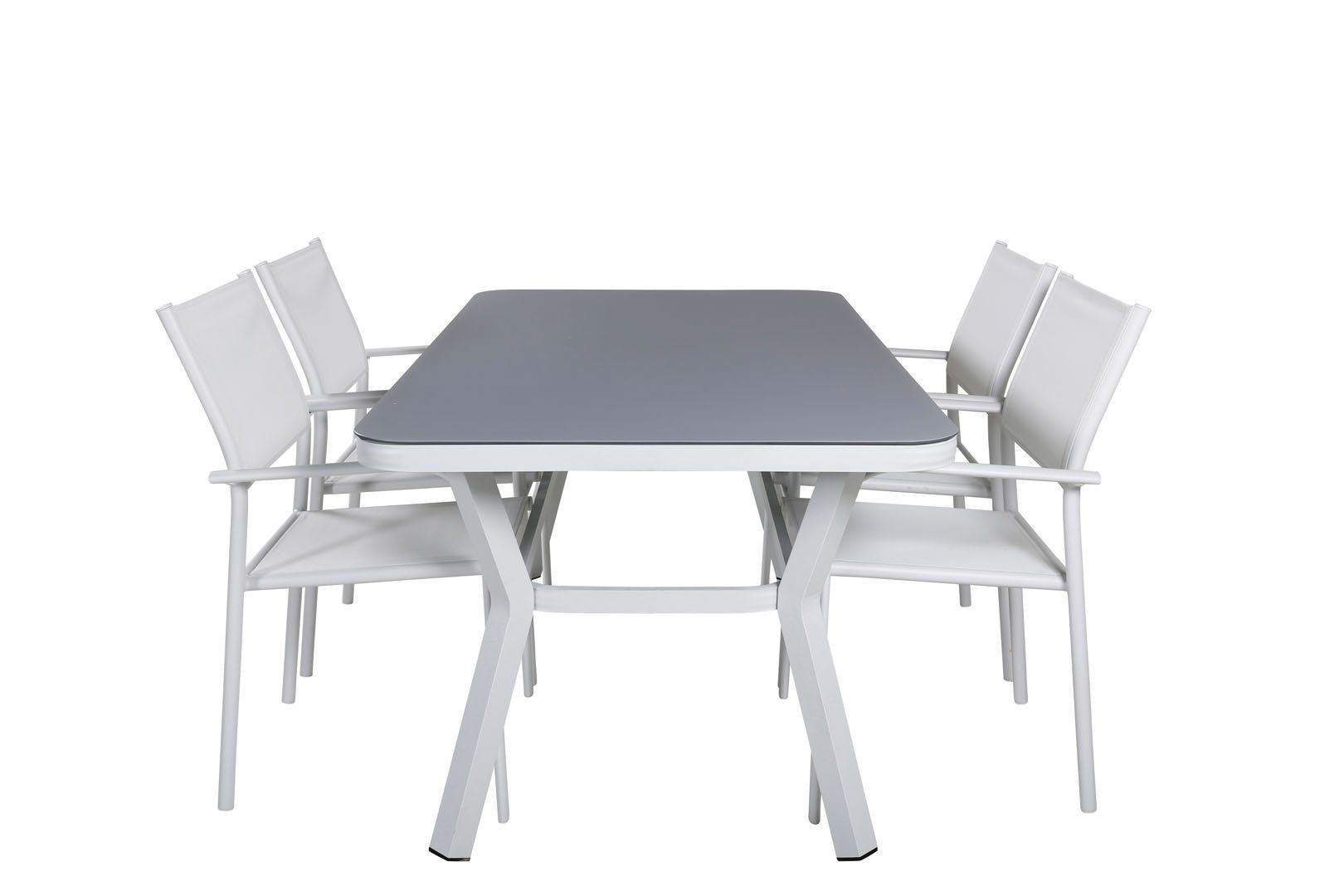 ebuy24 Garten-Essgruppe Virya Gartenset Tisch 90x160cm und 4 Stühle Santor. Reduzierter Preis € 716,95. Unverbindliche Preisempfehlung € 1.194,95