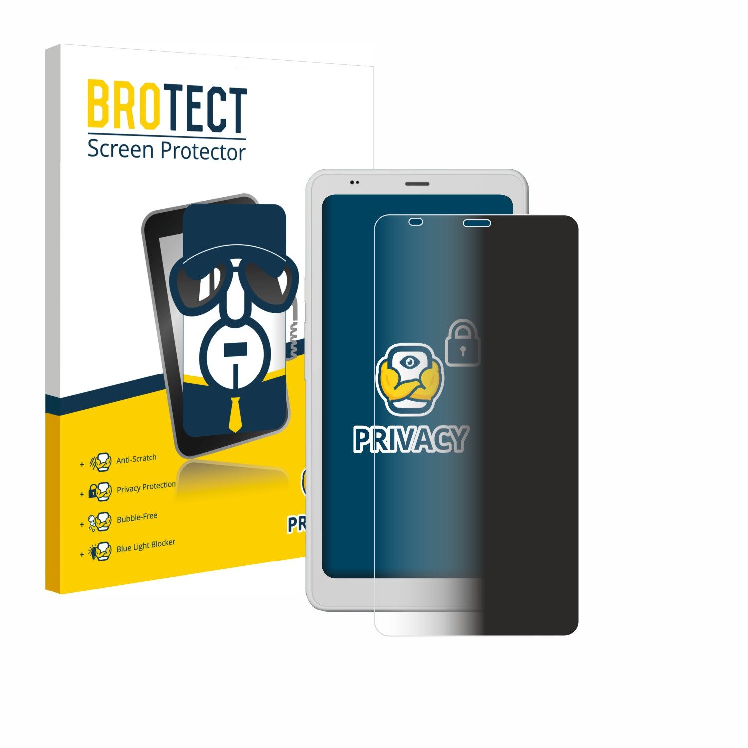BROTECT Displayschutzfolie Sichtschutzfolie für Boox Palma 2 Pro, Anti-Spy Privacy Sichtschutz Blickschutzfolie Blaulicht-Schutz