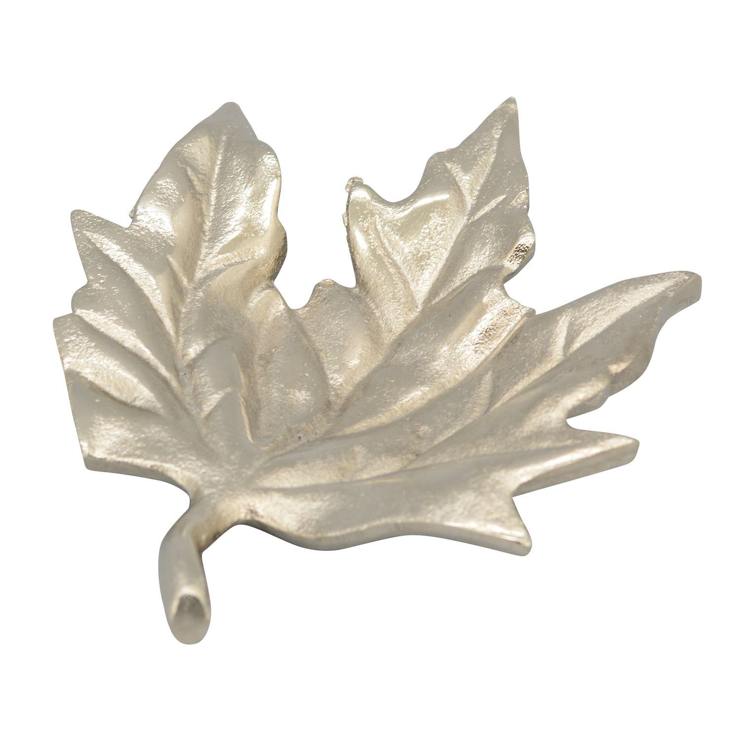 Dekoobjekt Blatt GROS - Aluminium - 14x18x3 cm