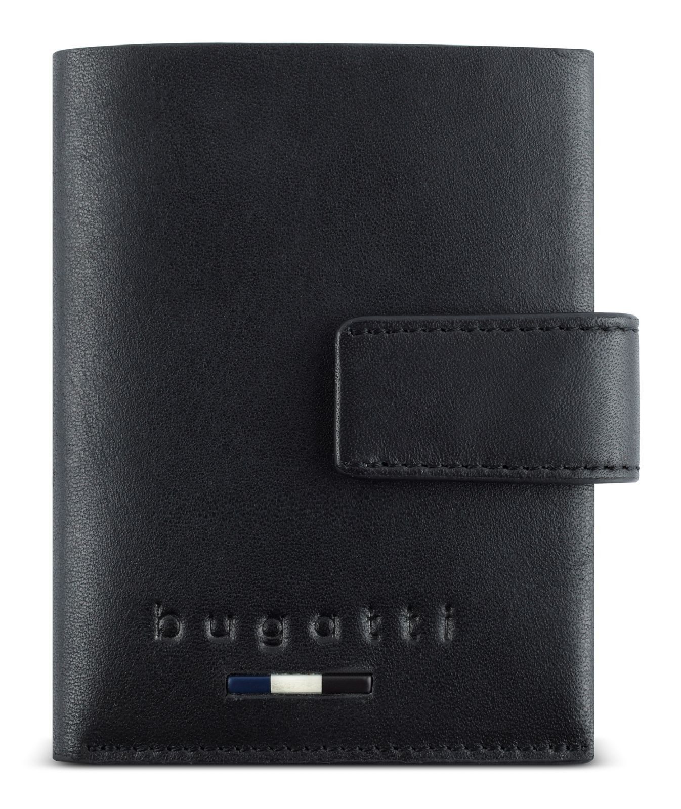bugatti Kartenetui Mini Wallet, aus echtem Rindsleder mit RFID-Blocker Schutz