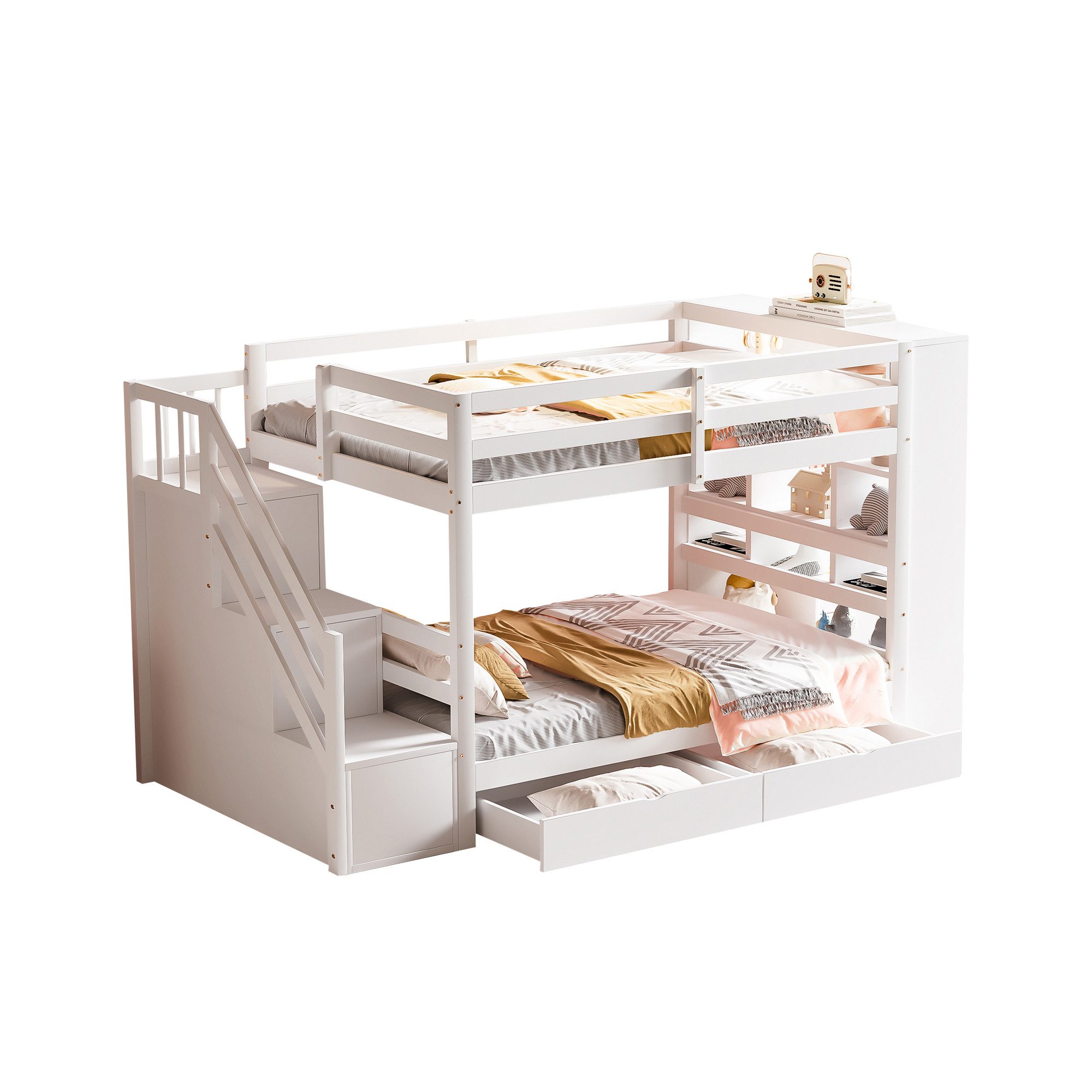 Flieks Etagenbett, Kinderbett 90x200cm mit 2 günstig online kaufen
