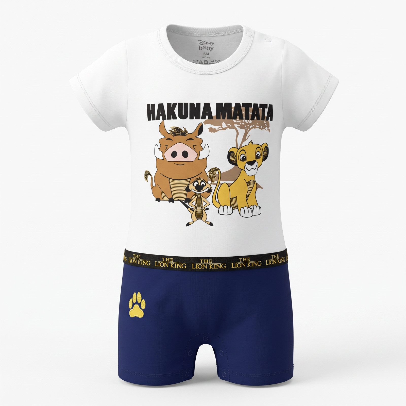 Disney Strampler Disney König der Löwen Baby kurzarm Sommer Body Strampler Einteiler