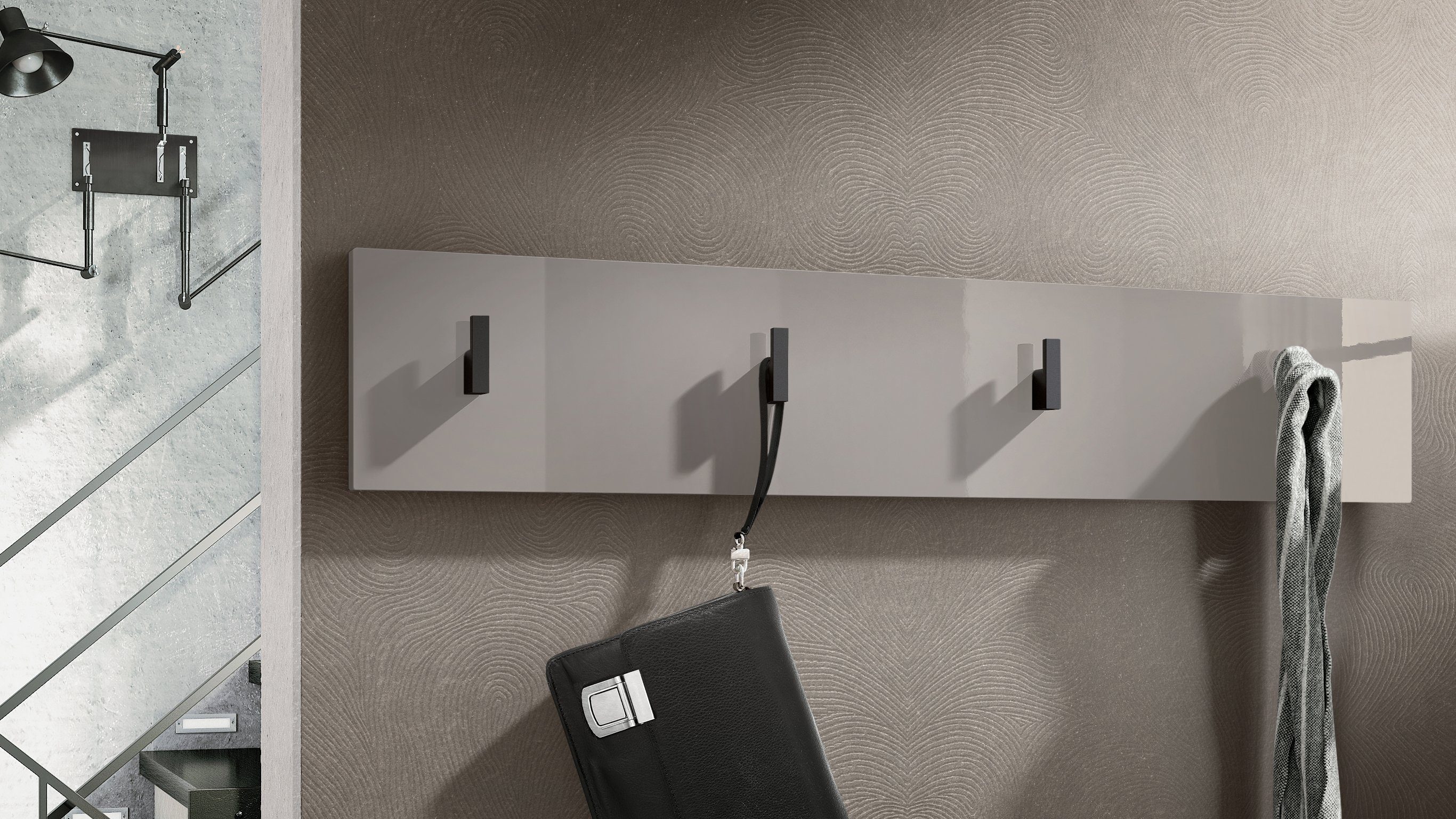 Vladon Garderobenpaneel Linea (Wandgarderobe, mit 4 günstig online kaufen