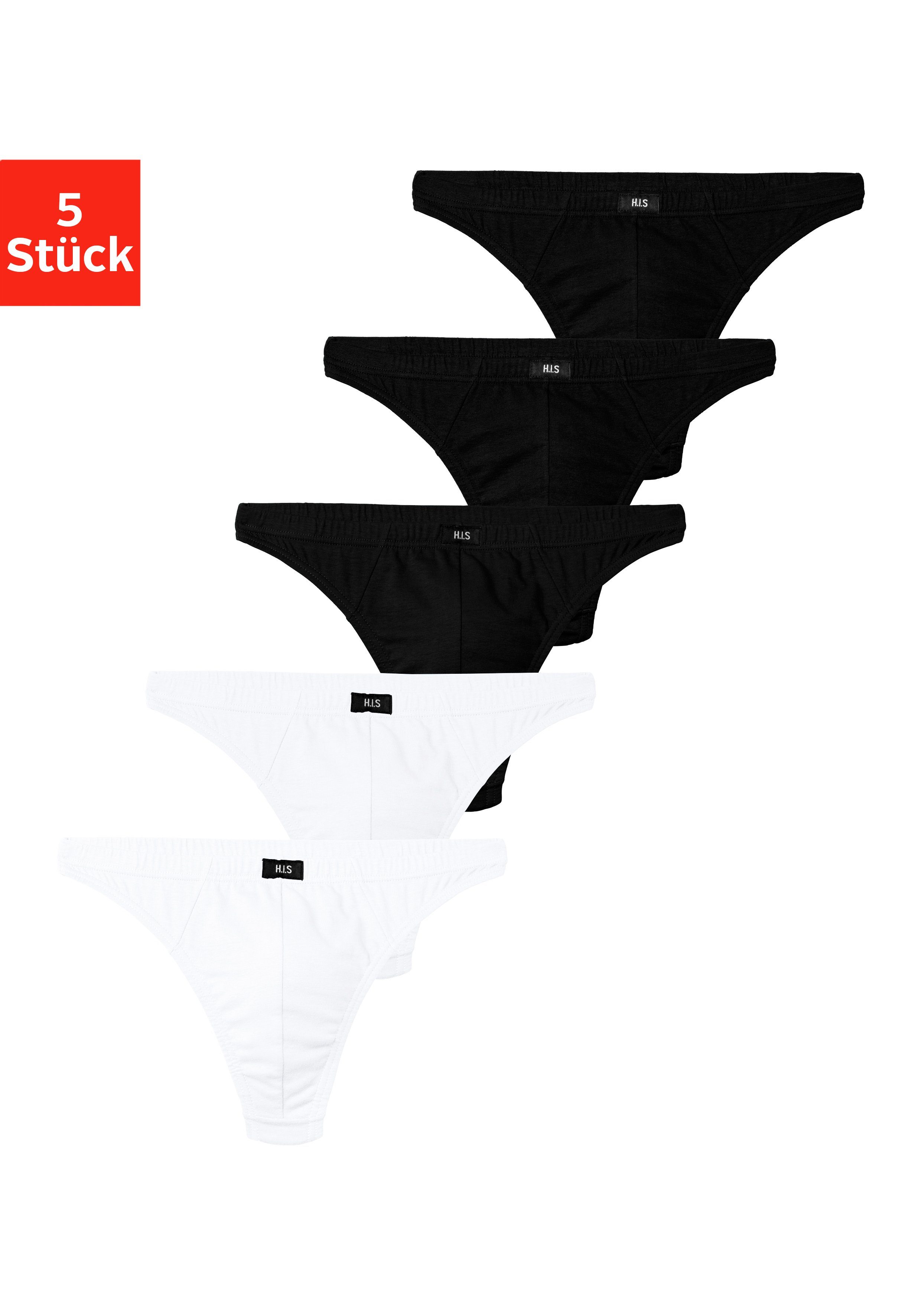 H.I.S String "Herren Unterhose" Packung, 5 Stk. tlg., in Baumwollstretch-Qu günstig online kaufen