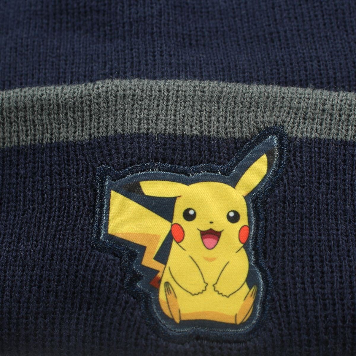 Pokemon Bommelmütze Pikachu Jungen POKÉMON 54 bis Herbst Gr. Anime 56 Wintermütze