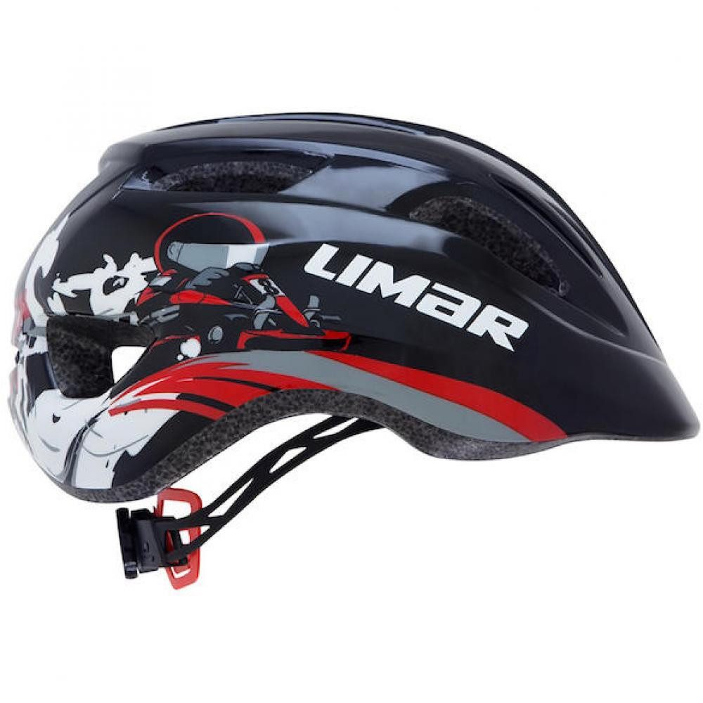 LIMAR Fahrradhelm Limar Kinderhelm Kid Pro race black M black - sicherer Kinder-Fahrradh