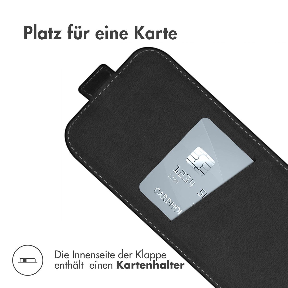 Accezz Smartphone-Hülle Accezz Flip Case Samsung Galaxy A57 (5G) - Schwarz – Bild 4 von 5