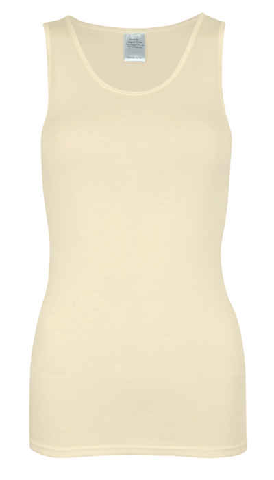 wobera NATUR Unterhemd »Tanktop oder Unterhemd ohne Arm für Damen mit Schurwolle GOTS&Seide« Hergestellt in Deutschland