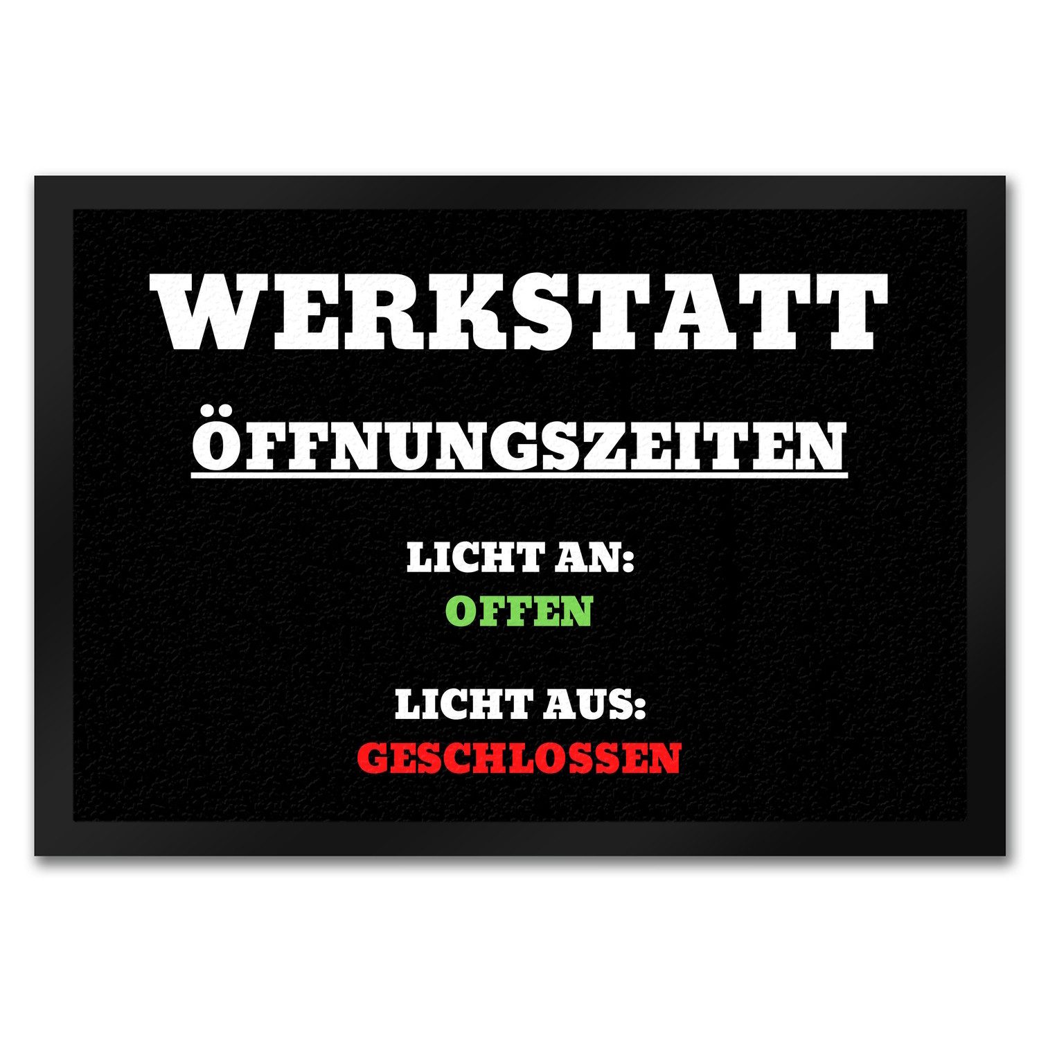 Fußmatte Werkstatt Öffnungszeiten Fußmatte in 35x50 cm