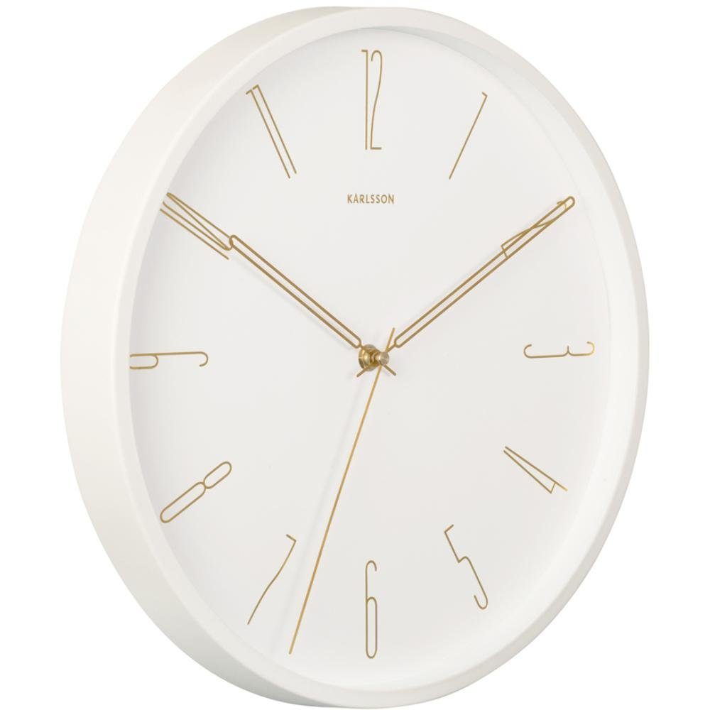 Karlsson Uhr Wanduhr Belle Numbers Metal White