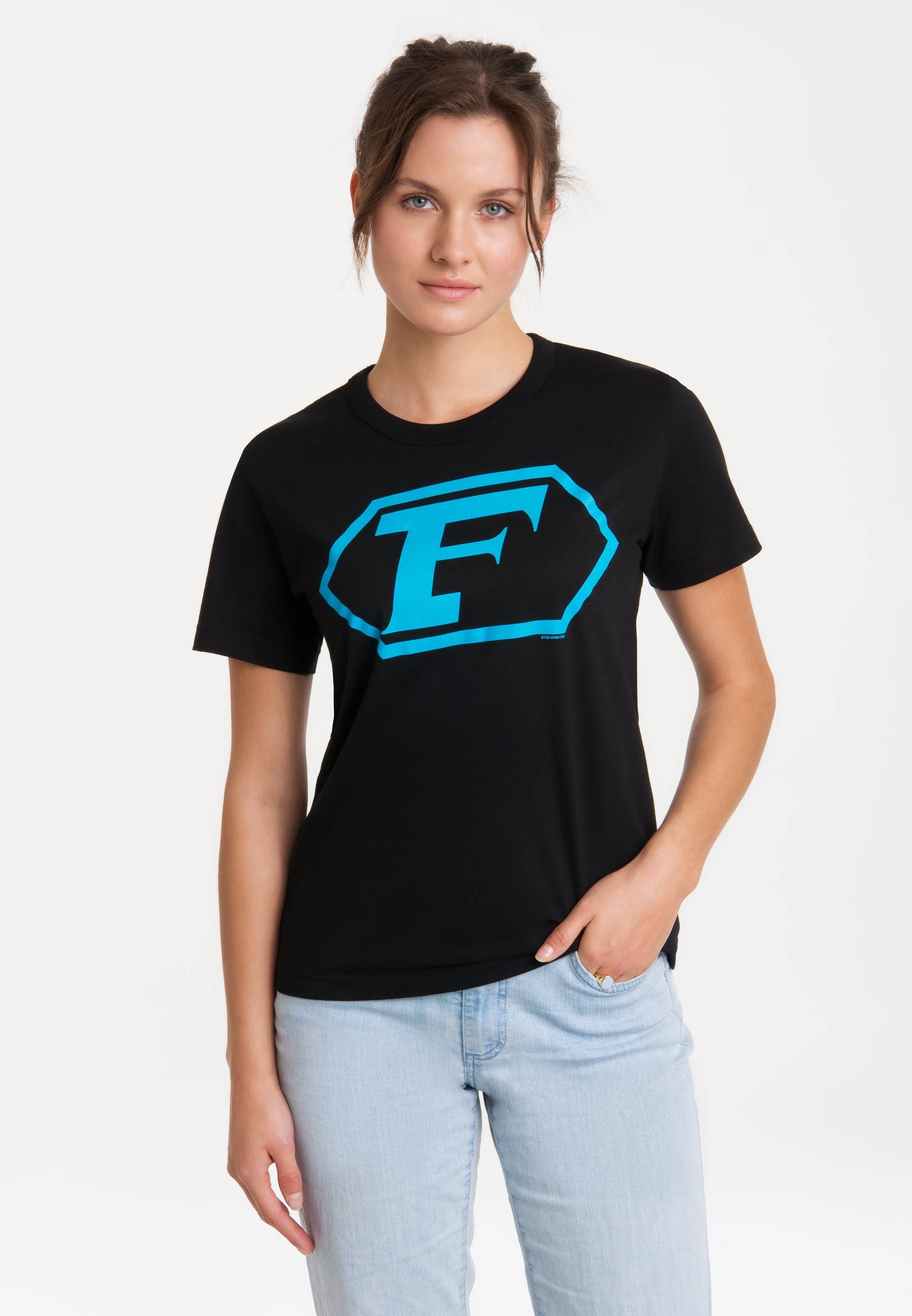 Print T-Shirt lizenziertem mit Logo LOGOSHIRT Future Captain