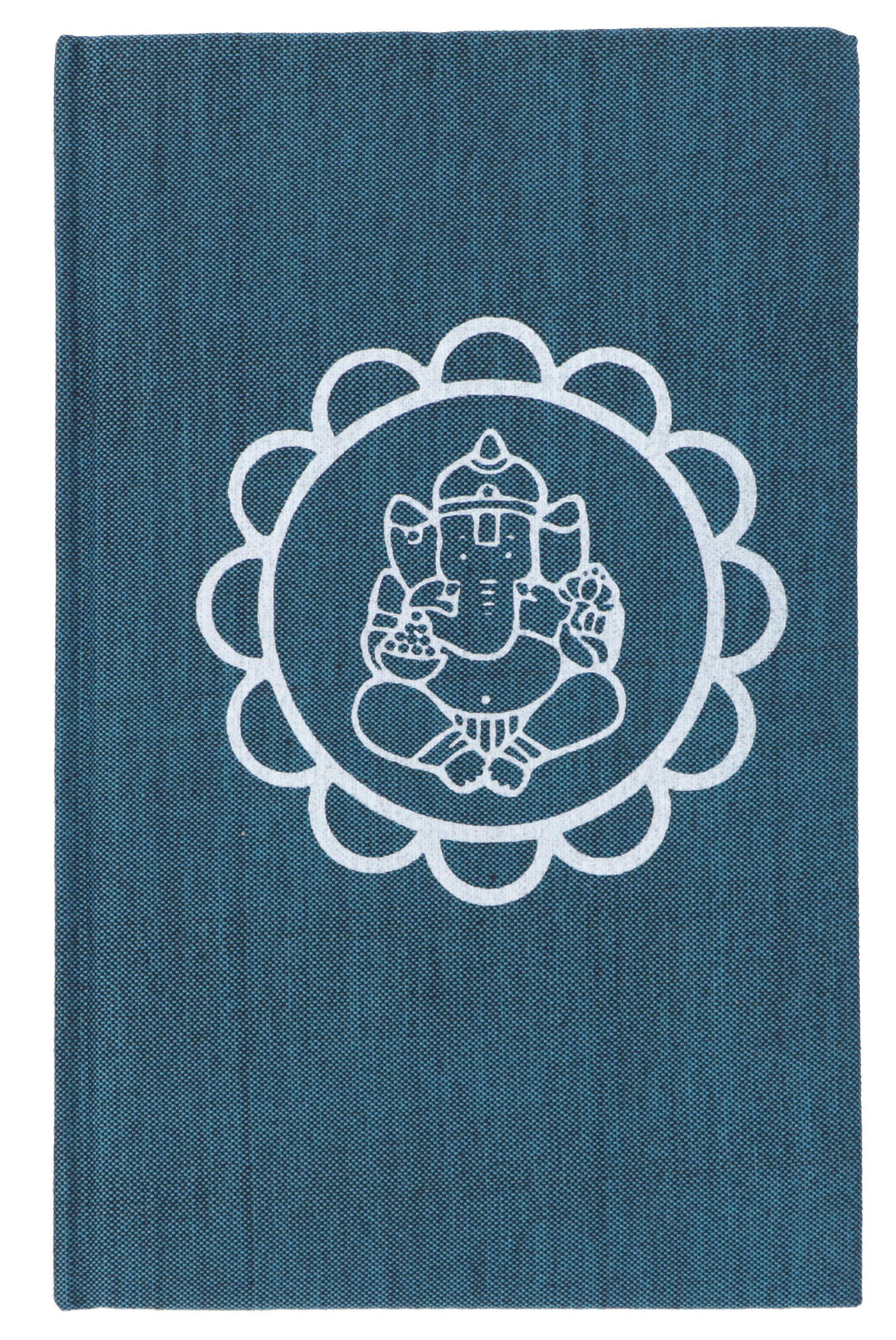 Guru-Shop Tagebuch Notizbuch, Tagebuch - Ganesh Mandala petrol
