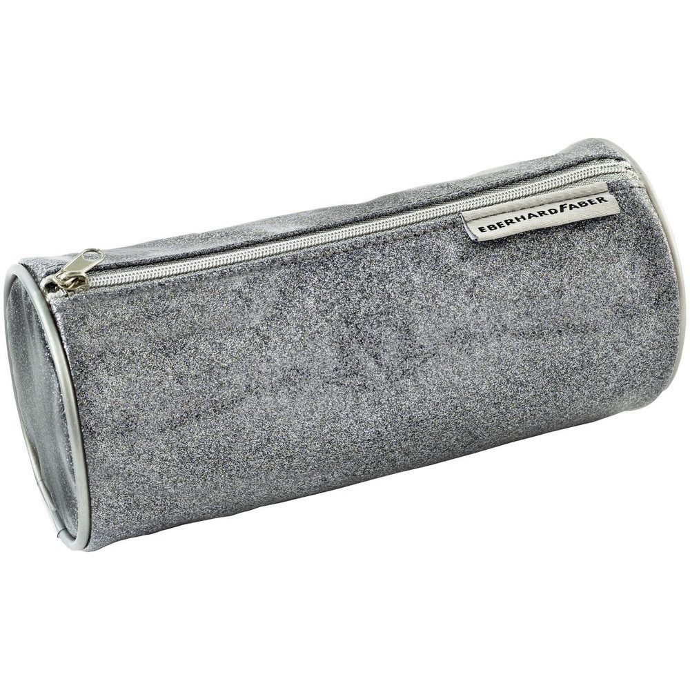 Eberhard Faber Federmäppchen Jumbo Schlamperrolle - Glitzer - silbergrau