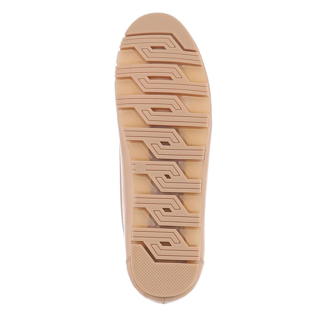 Ital-Design Eleganter Slipper – Bequeme Alltagsschuhe für Damen Slipper (89368812) Flach Mokassins in Hellbraun