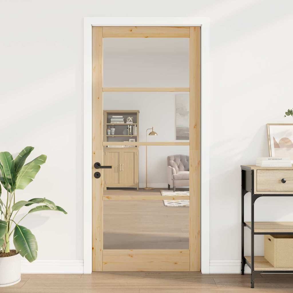 vidaXL Haustür Interior Tür ORKDAL Braun 93 x 211 cm (1-St)