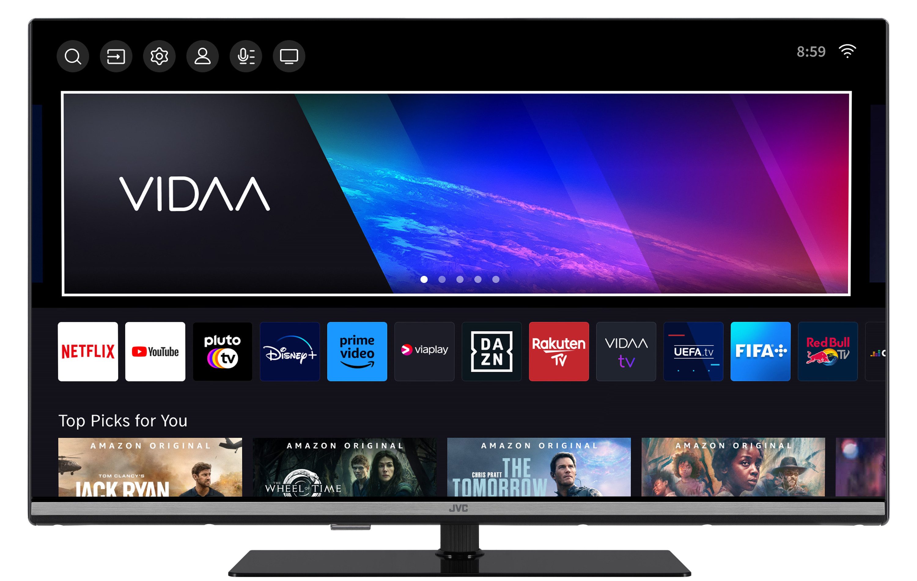 JVC LT-32VQF555D QLED-Fernseher (80 cm/32 Zoll, Full HD, VIDAA Smart TV, VIDAA Smart TV, HDR, Triple-Tuner) ! RABATT: 30% JVC LT-32VQF555D QLED-Fernseher (80 cm/32 Zoll, Full HD, VIDAA Smart TV, VIDAA Smart TV, HDR, Triple-Tuner) ! RABATT: 30%