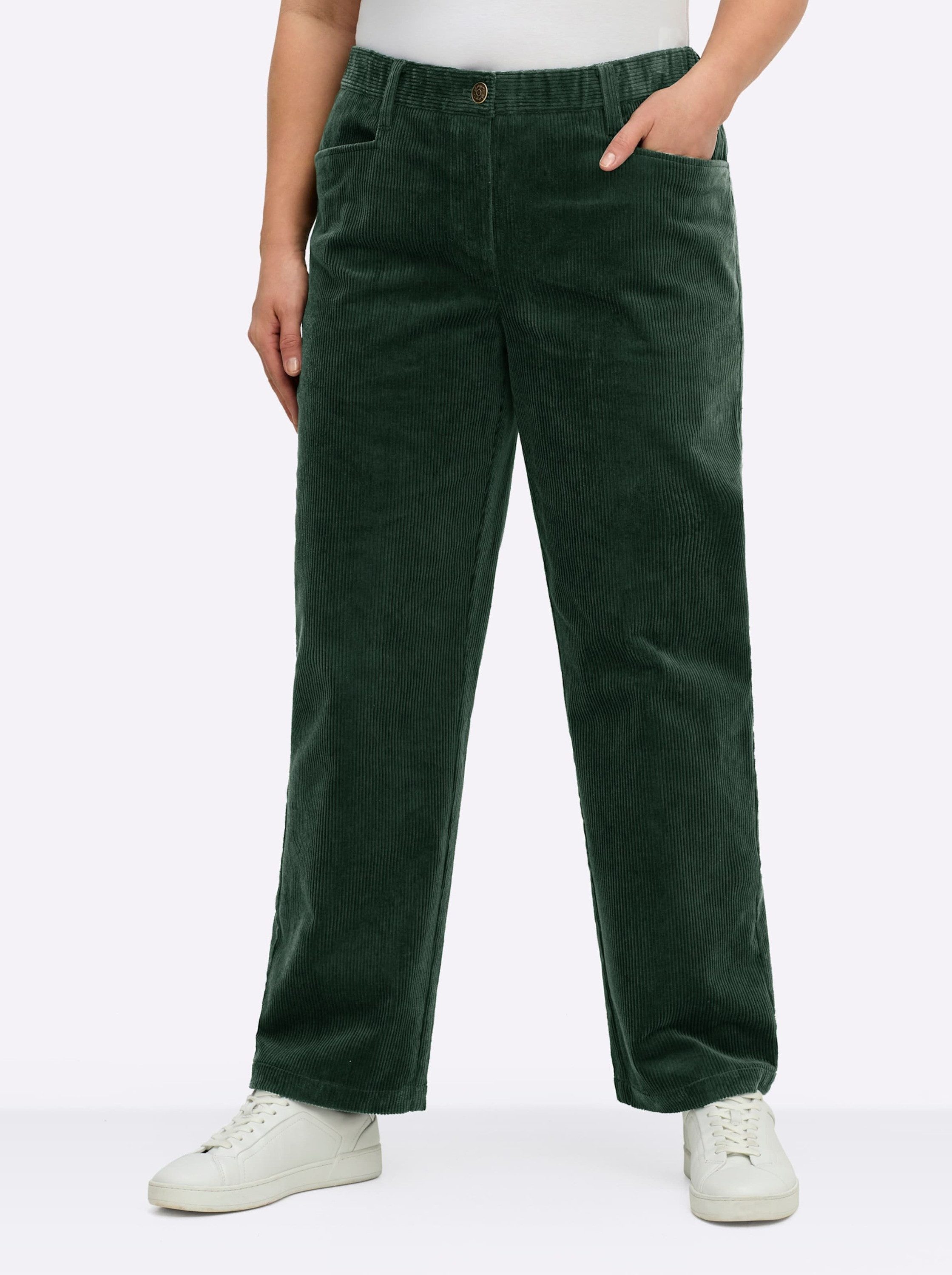Sheego Jerseyhose Cord-Hose